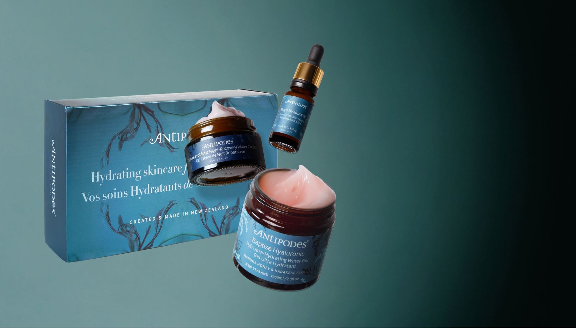 Antipodes Hydrating Skincare Gift Set NZ hero image