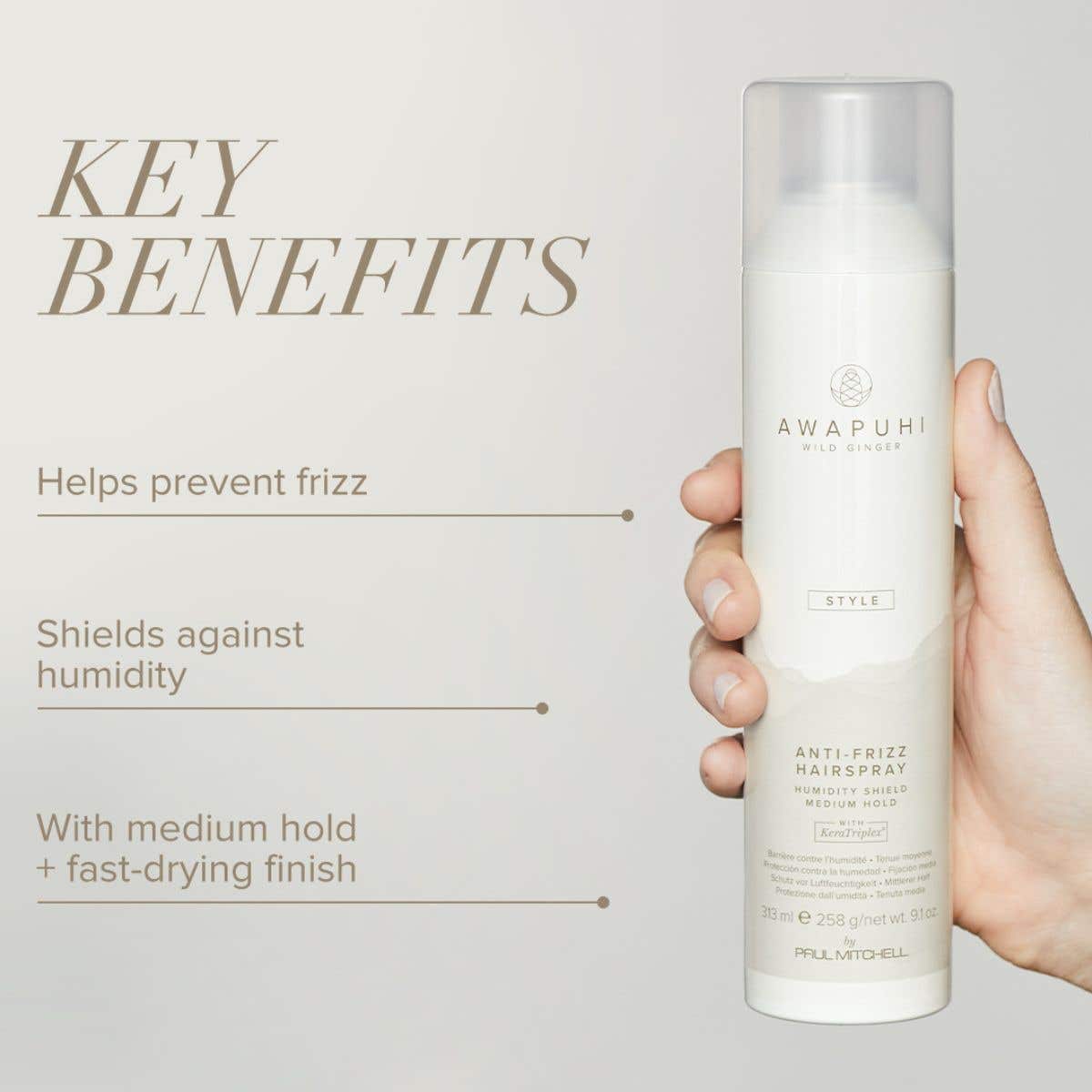 Paul Mitchell Awapuhi Anti Frizz Hairspray 300ml-Icon Haircare and Beauty NZ-2