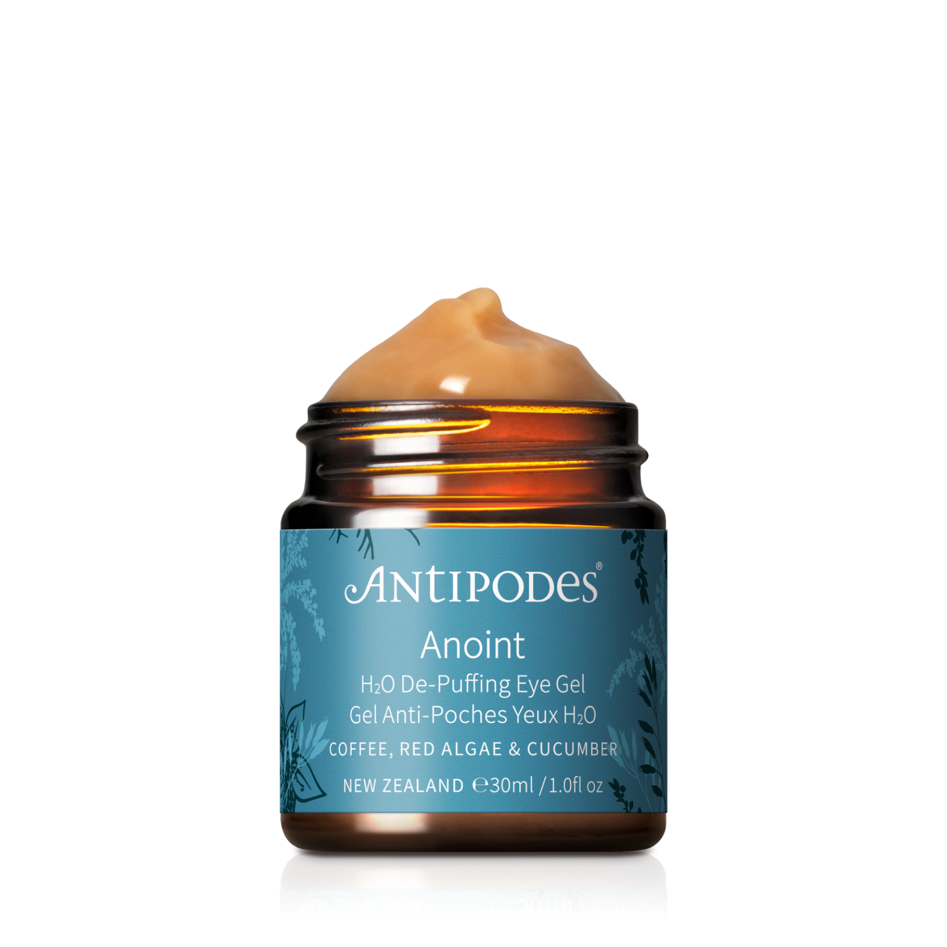Antipodes Anoint H2O De-Puffing Eye Gel 30ml on transparent background