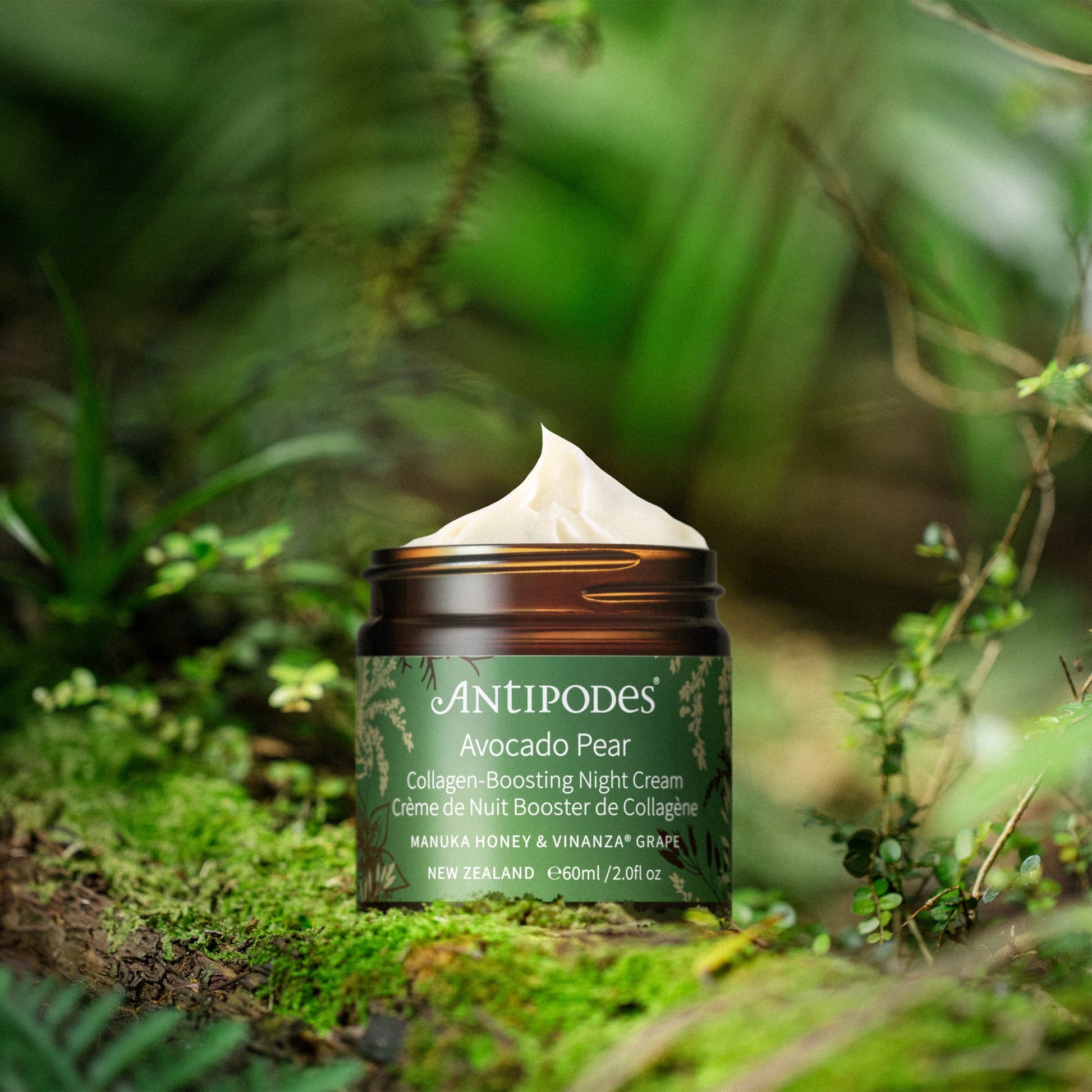 Antipodes Avocado Pear Collagen-Boosting Night Cream 60ml jar