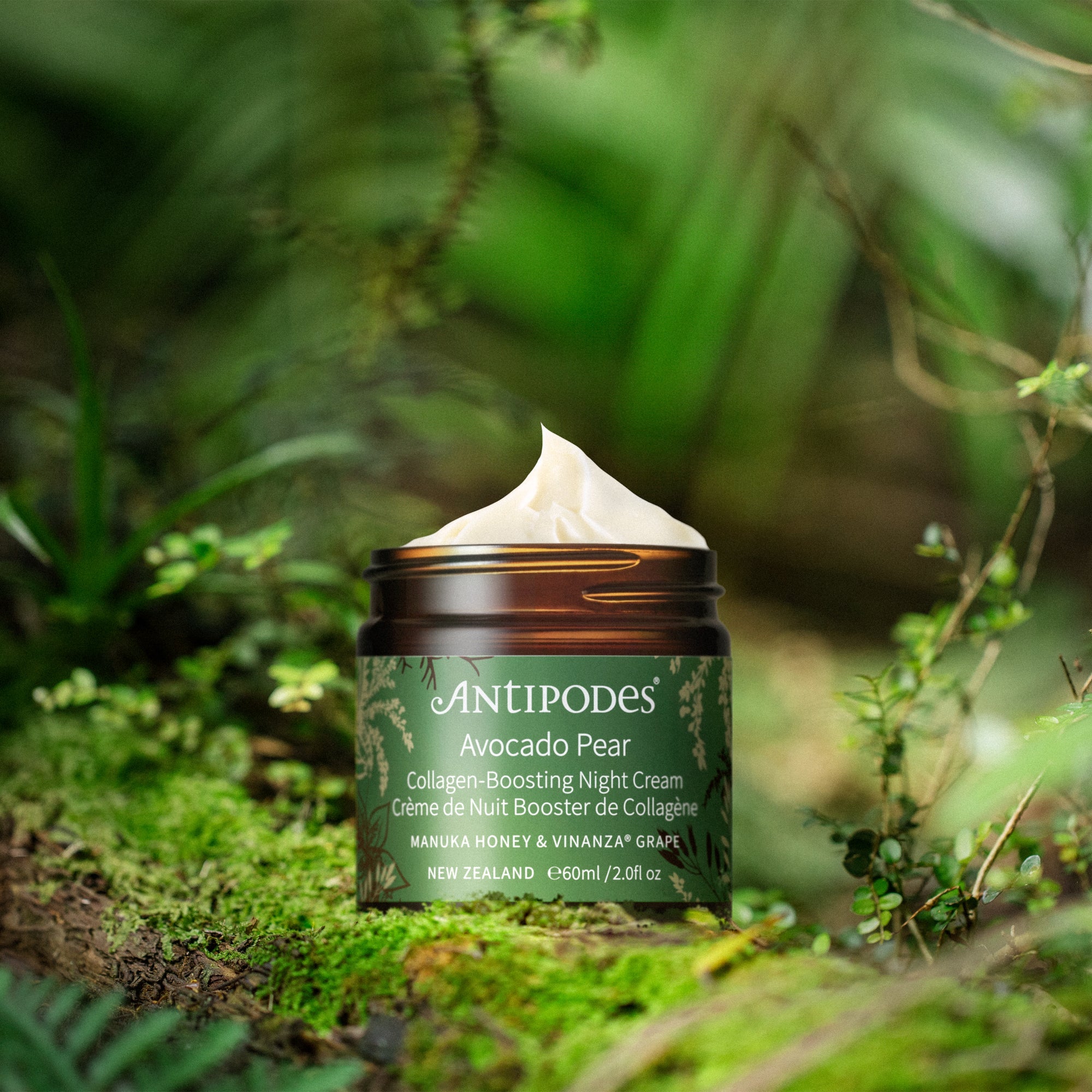 Antipodes Avocado Pear Collagen-Boosting Night Cream 60ml jar