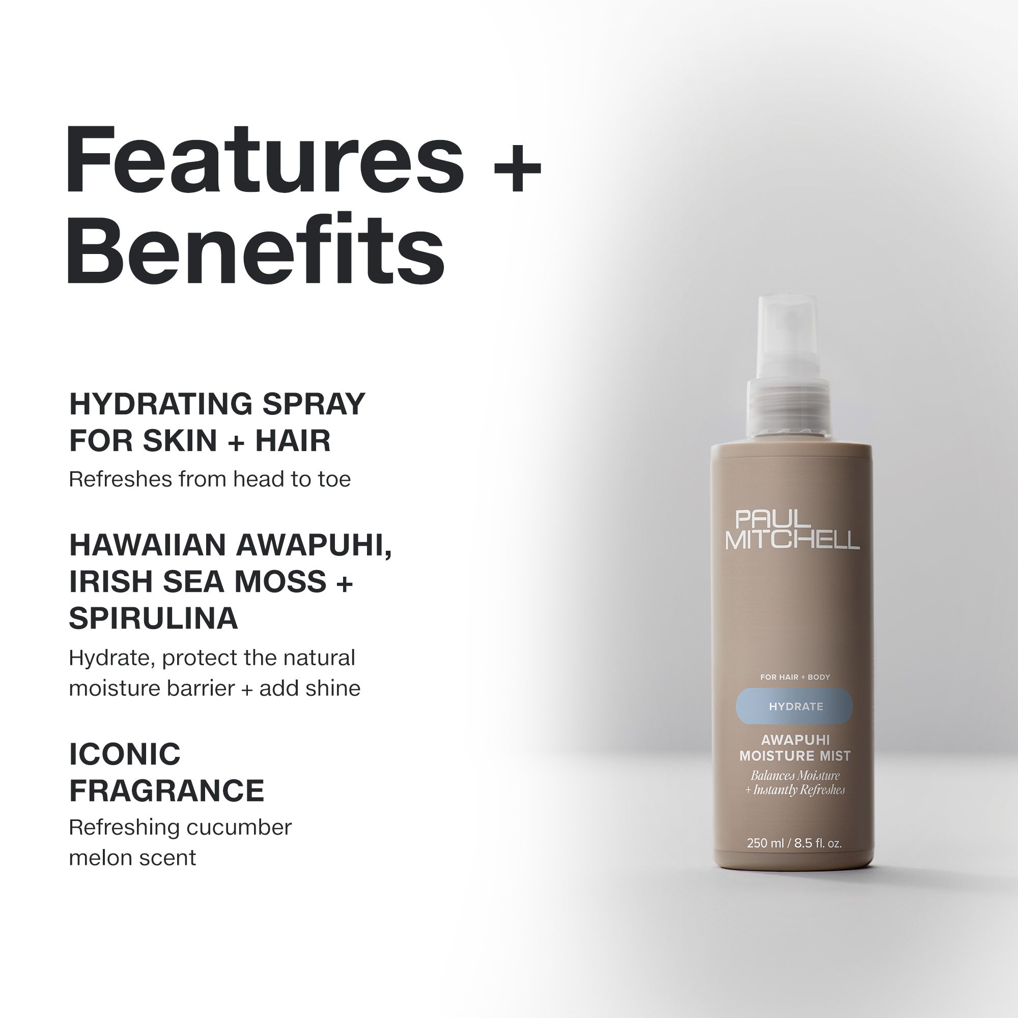 Paul Mitchell Awapuhi Moisture Mist 250 ml-Icon Haircare and Beauty NZ-3