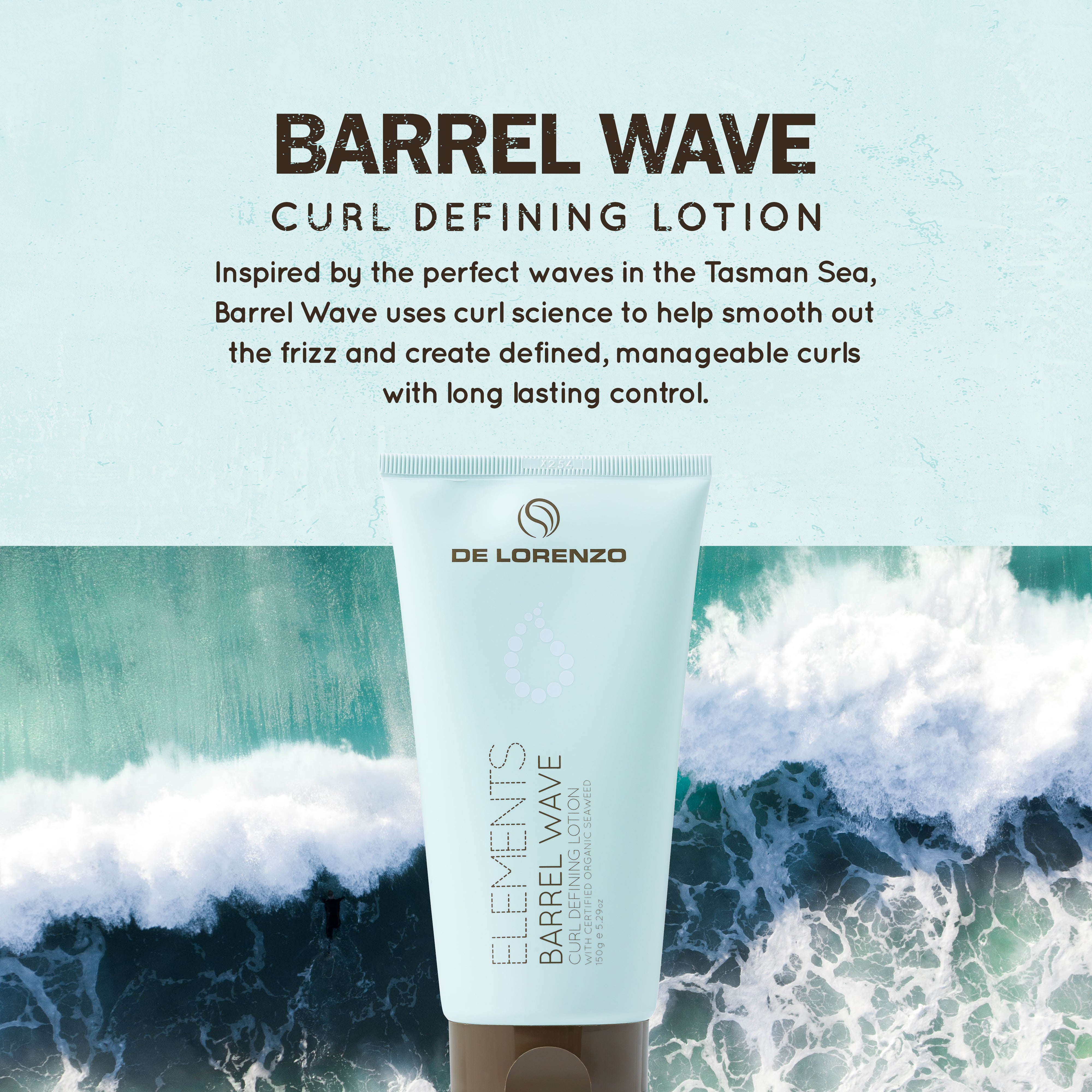 De Lorenzo Elements Barrel Wave 150g-Icon Haircare and beauty NZ-2