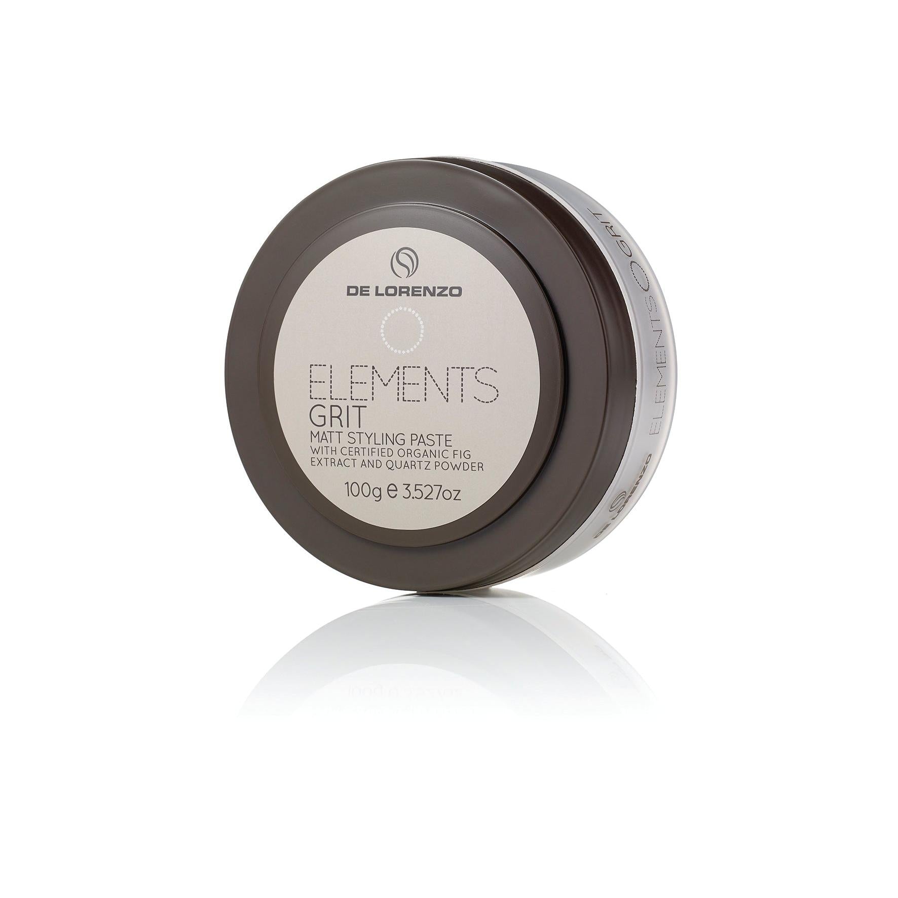 De Lorenzo Elements Grit Matte Styling Paste 100g-Icon Haircare and beauty NZ-2