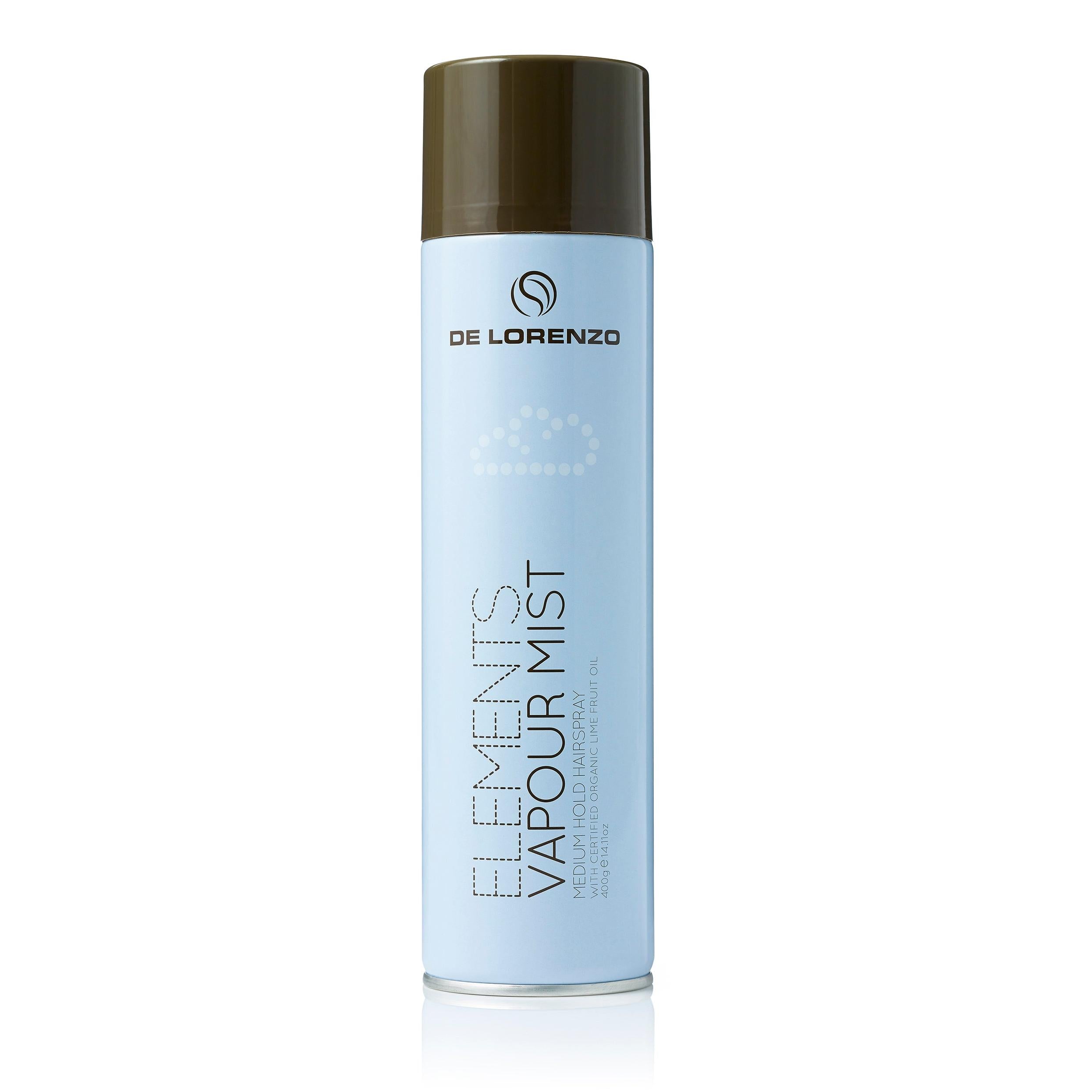 De Lorenzo Elements Vapour Mist Hair Spray 400g-Icon Haircare and beauty NZ-1