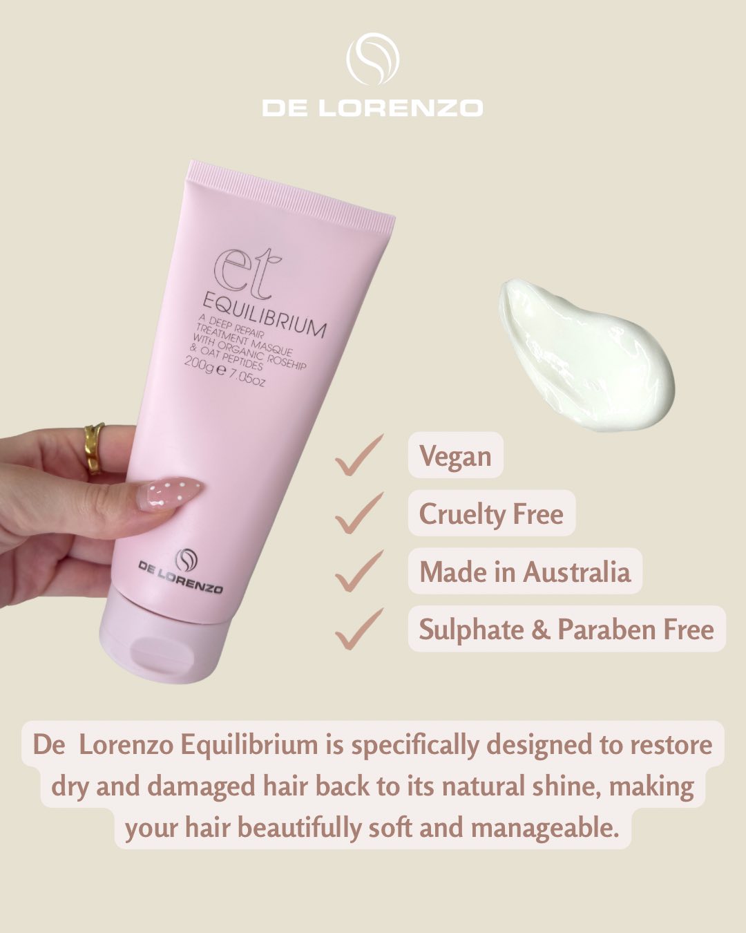 De Lorenzo Essential Treatments Equilibrium 200g-Icon Haircare and beauty NZ-2