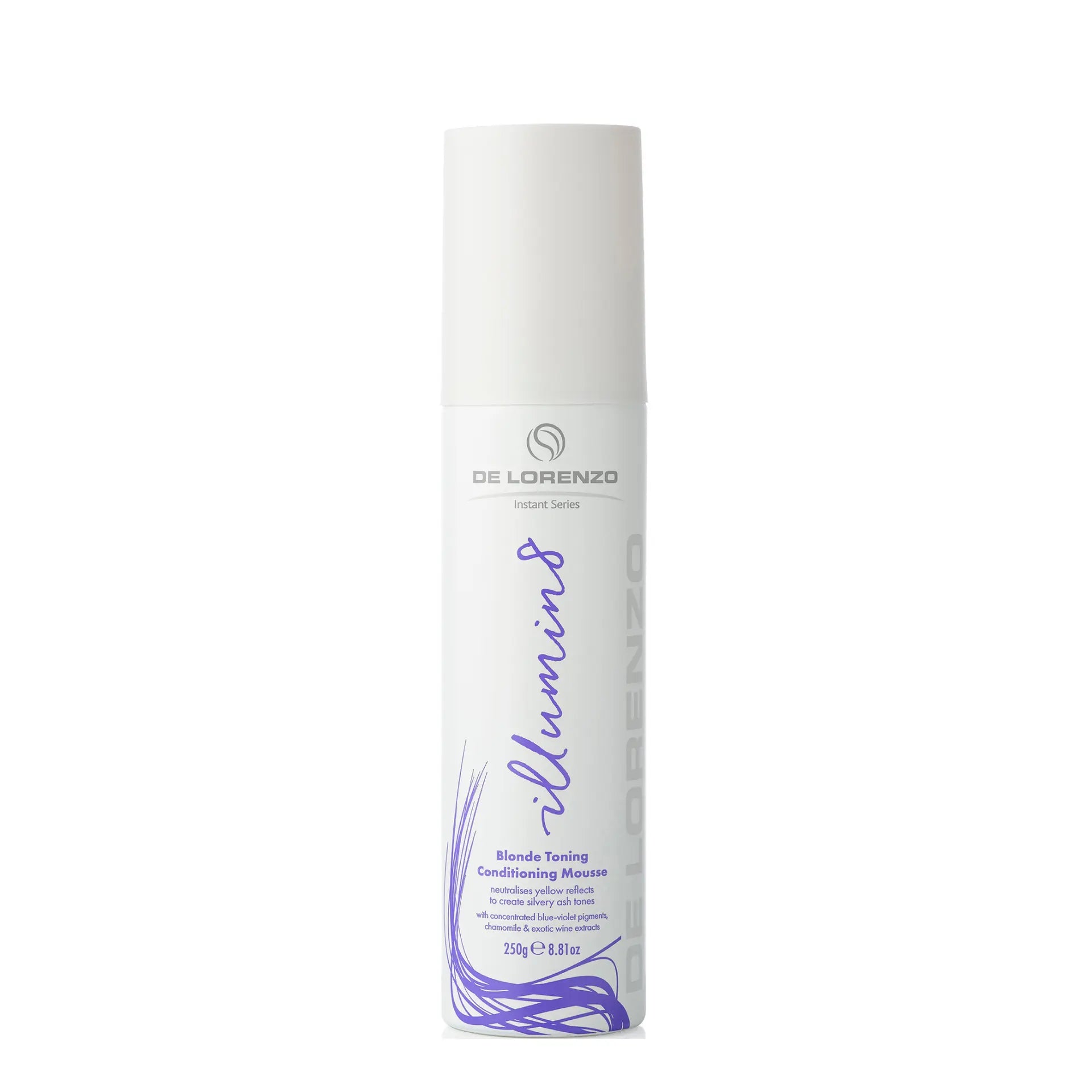 De Lorenzo Instant Illumin8 Blonde Toning Mousse 250g-Icon Haircare and beauty NZ-1