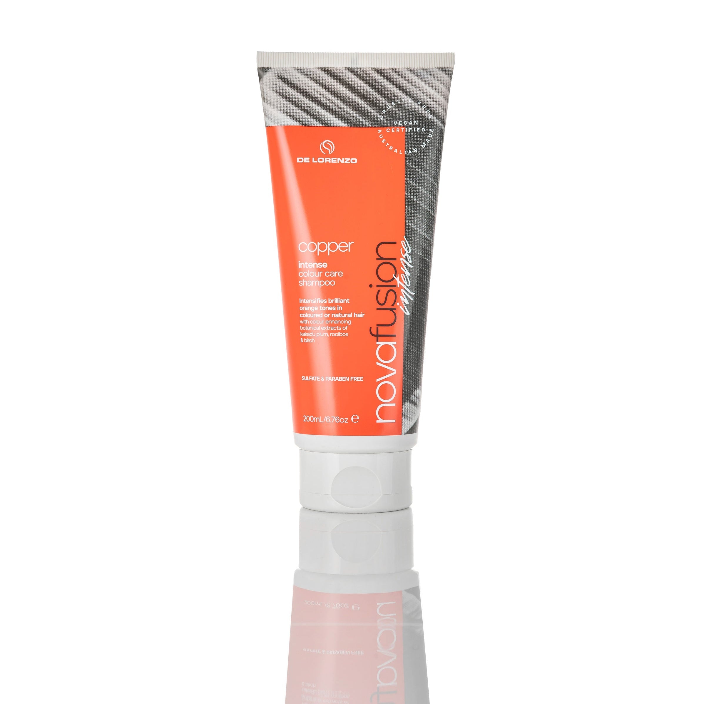 De Lorenzo Novafusion Shampoo Intense Copper 200ml-Icon Haircare and beauty NZ-1