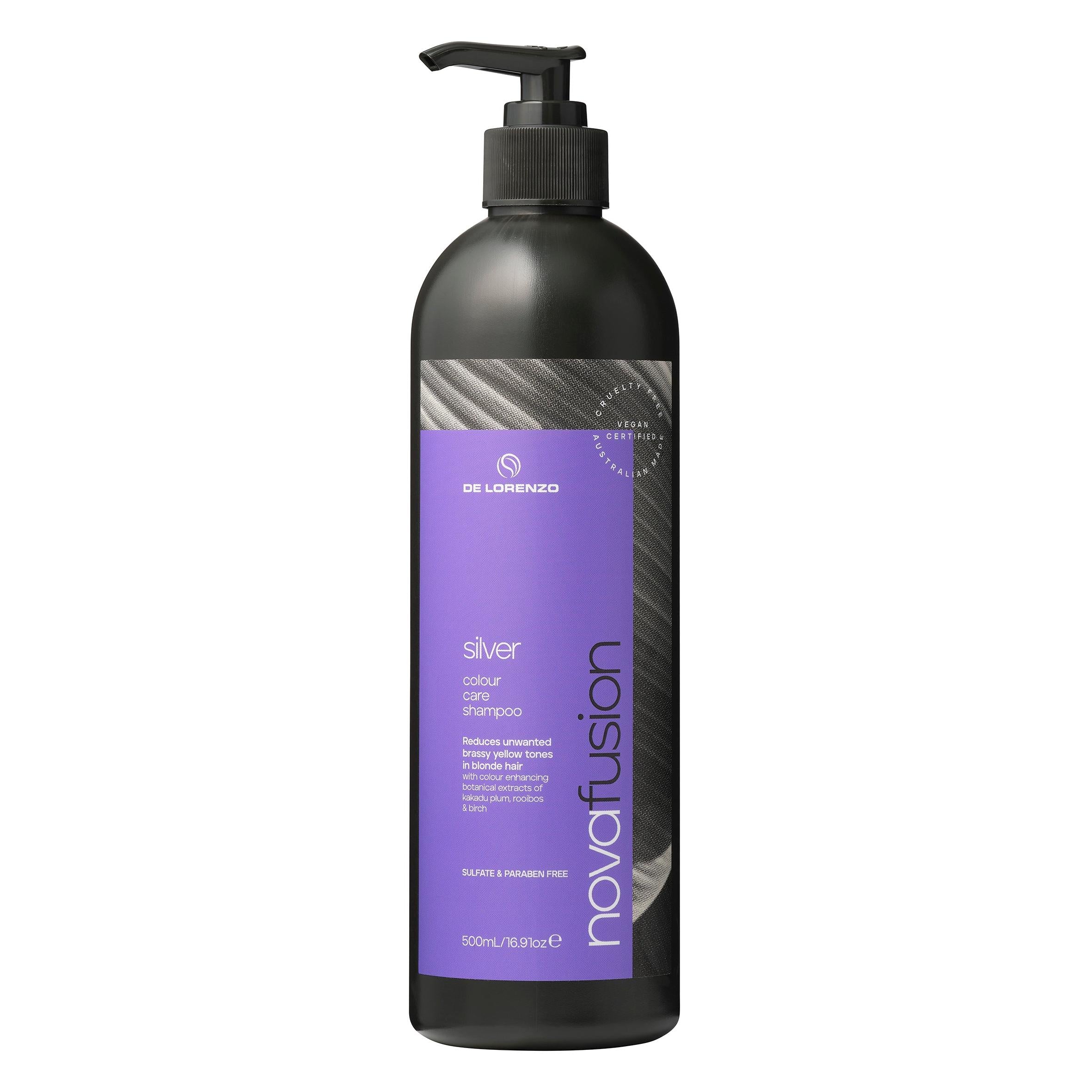 De Lorenzo Novafusion Shampoo Silver-Icon Haircare and beauty NZ-2