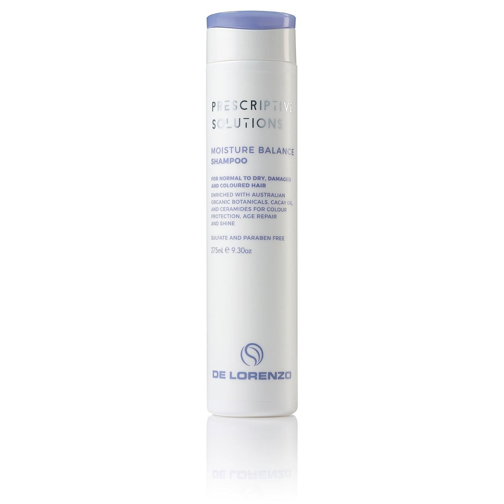 De Lorenzo Prescriptive Solutions Moisture Balance Shampoo 275ml-Icon Haircare and beauty NZ-1