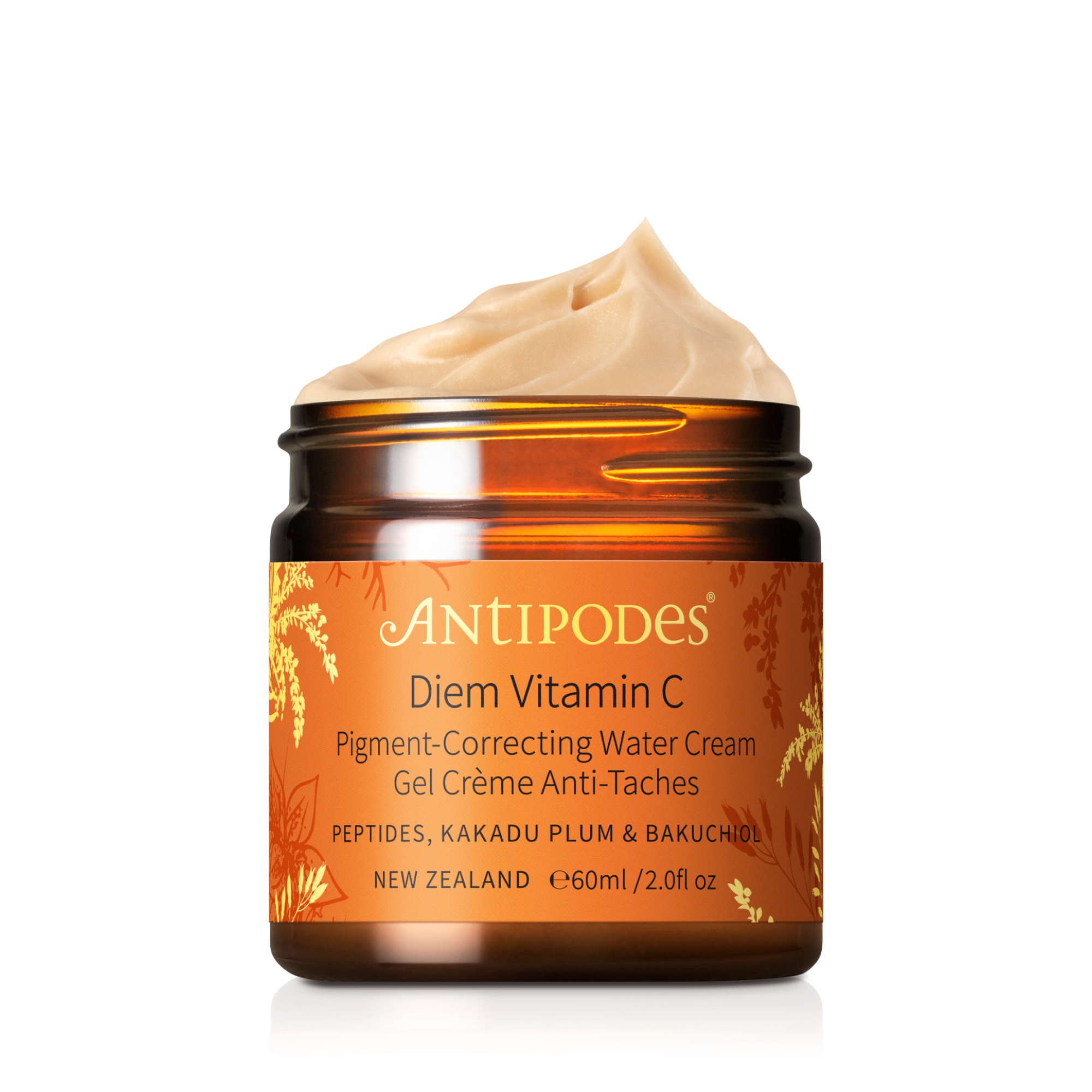 Antipodes Diem Vitamin C Pigment-Correcting Water Cream 60ml on transparent background
