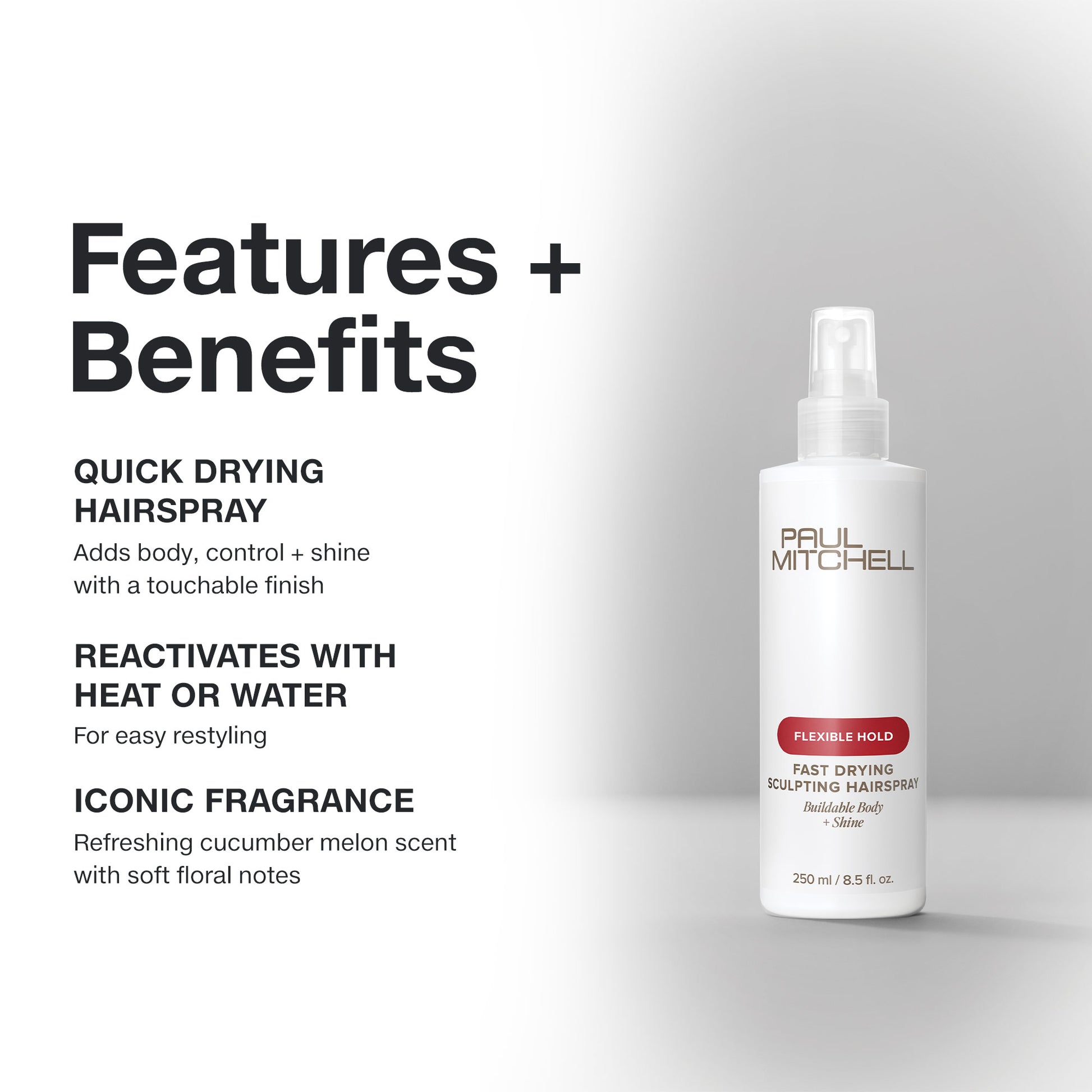 Paul Mitchell Fast Drying Sculpting Hairspray 250ml-Icon Haircare and Beauty NZ-3