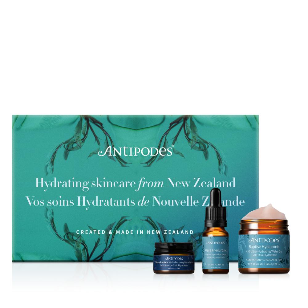 Antipodes Hydrating Skincare Gift Set packaging photo