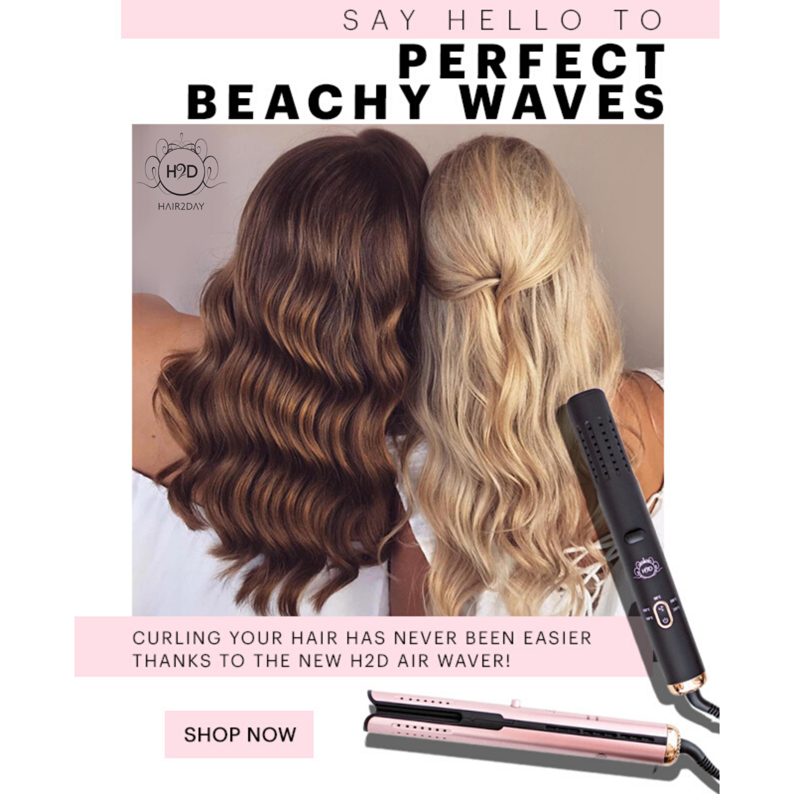 H2D Airwaver - Rose Gold-Icon Haircare and beauty NZ-4