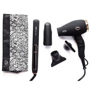 H2D Linear II Max Duo Hair Straightener & Hair Dryer Set - Black-Icon Haircare and beauty NZ-2