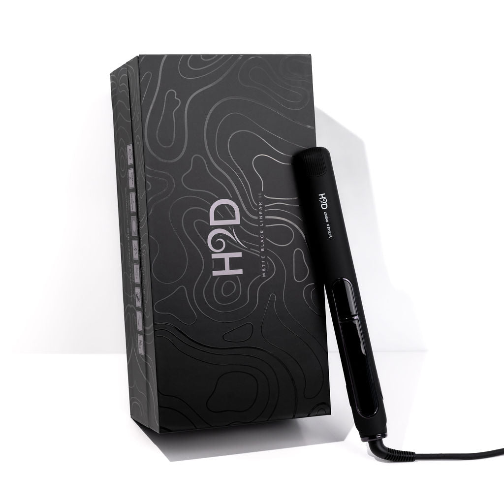 H2D Linear II Standard Hair Straightener - Matte Black-Icon Haircare and beauty NZ-1