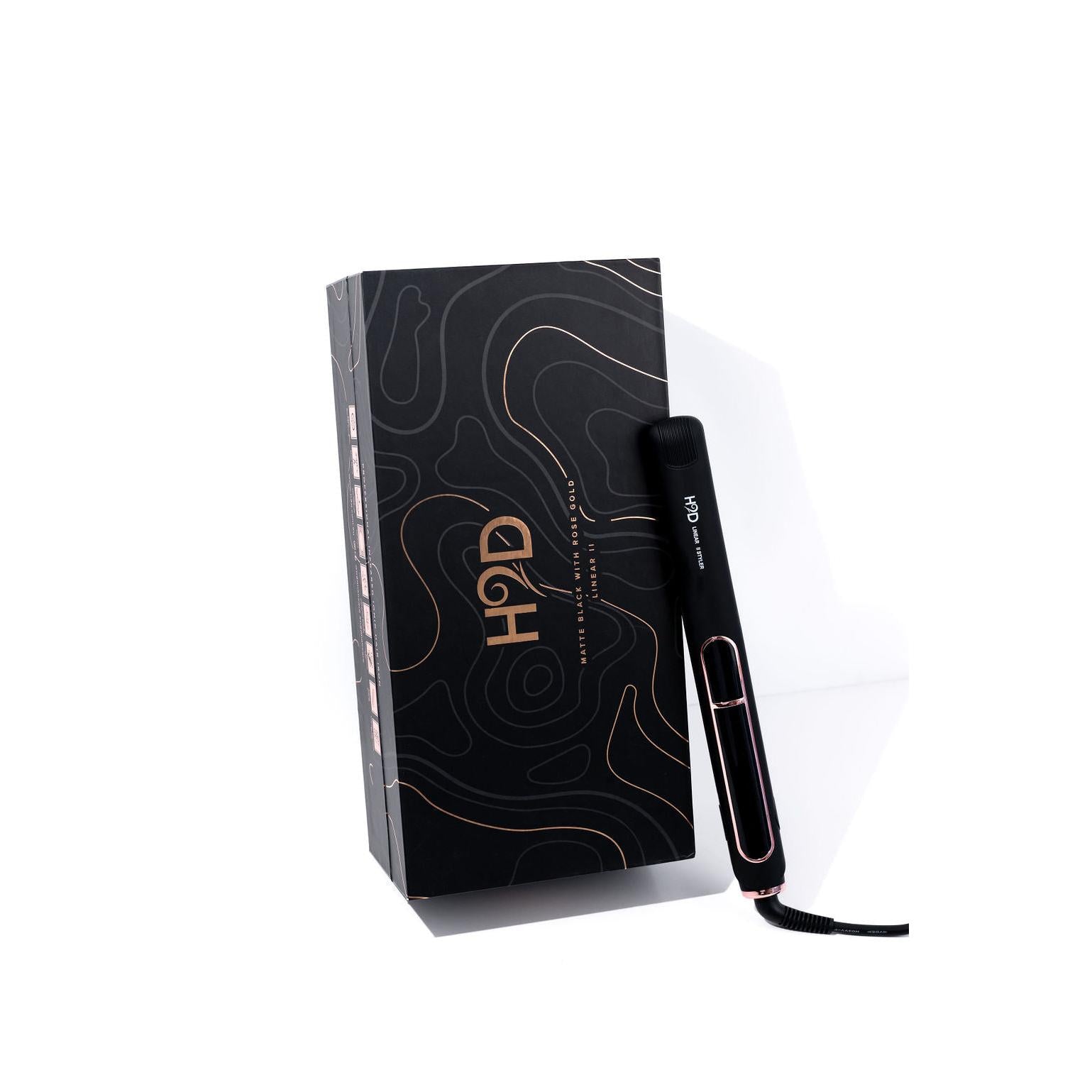 H2D Linear II Standard Hair Straightener - Rose Gold-Icon Haircare and beauty NZ-1