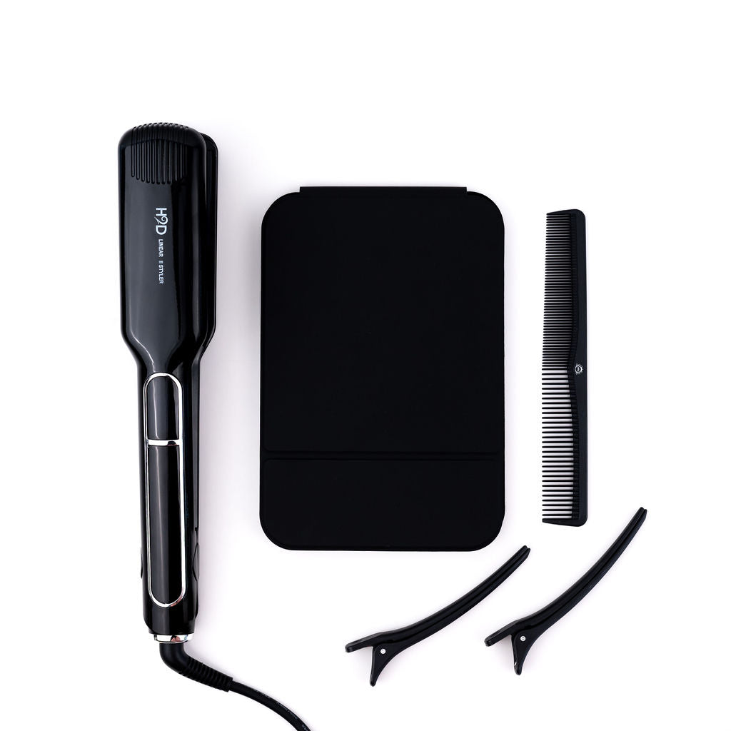 H2D Linear II Wide Plate Hair Straightener - Black-Icon Haircare and beauty NZ-6