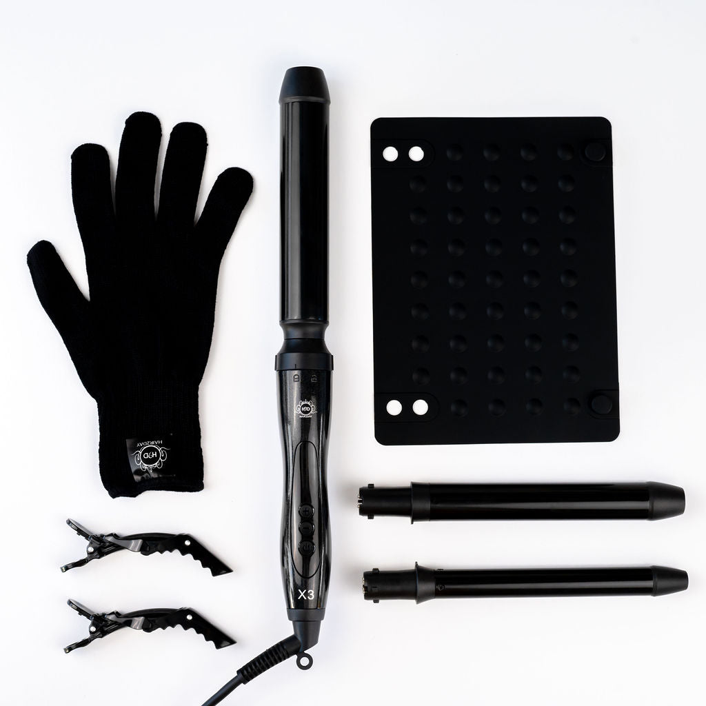 H2D X3 Curling Wand - Black-Icon Haircare and beauty NZ-1