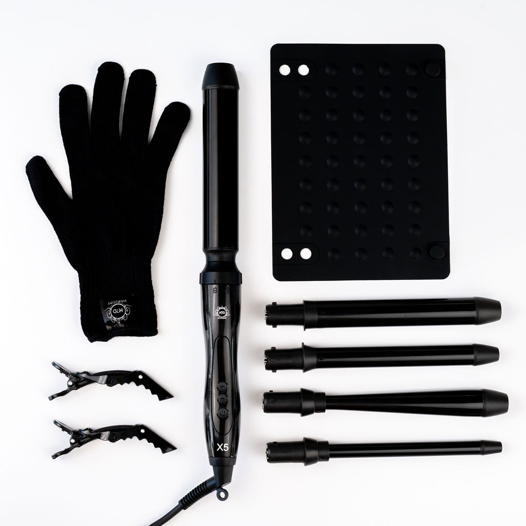 H2D X5 Curling Wand - Black-Icon Haircare and beauty NZ-1
