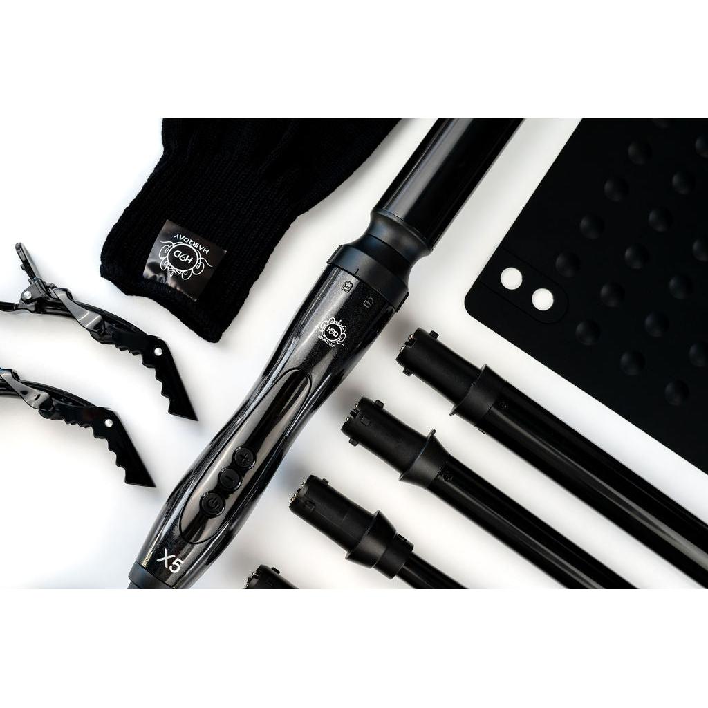 H2D X5 Curling Wand - Black-Icon Haircare and beauty NZ-2