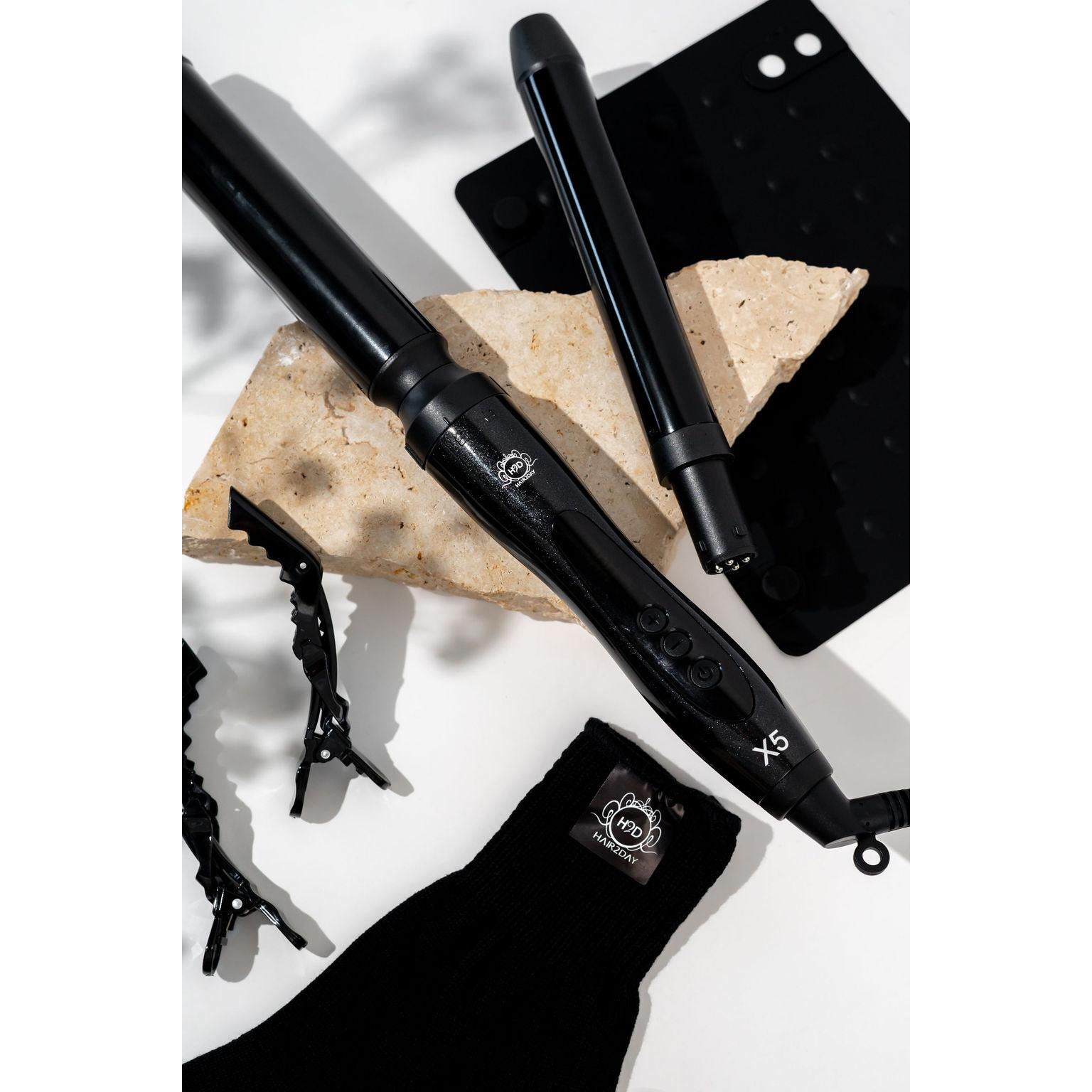 H2D X5 Curling Wand - Black-Icon Haircare and beauty NZ-5