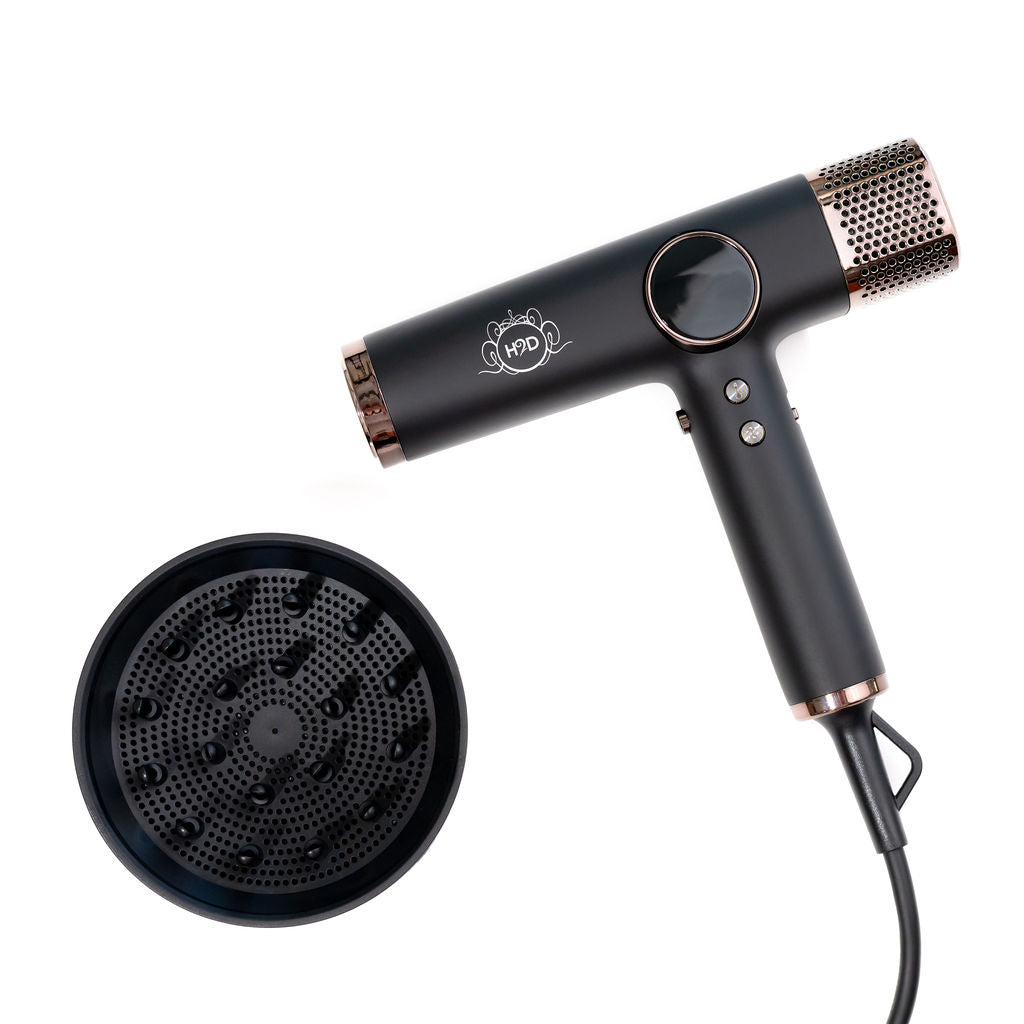H2D Xtreme 4-in-1 Hair Dryer + Styler - Black-Icon Haircare and beauty NZ-11