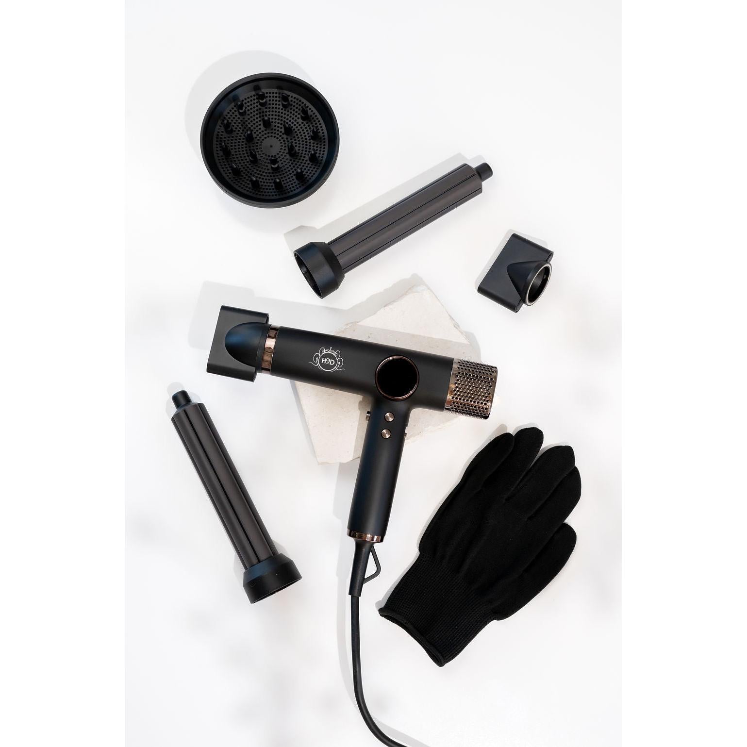 H2D Xtreme 4-in-1 Hair Dryer + Styler - Black-Icon Haircare and beauty NZ-2