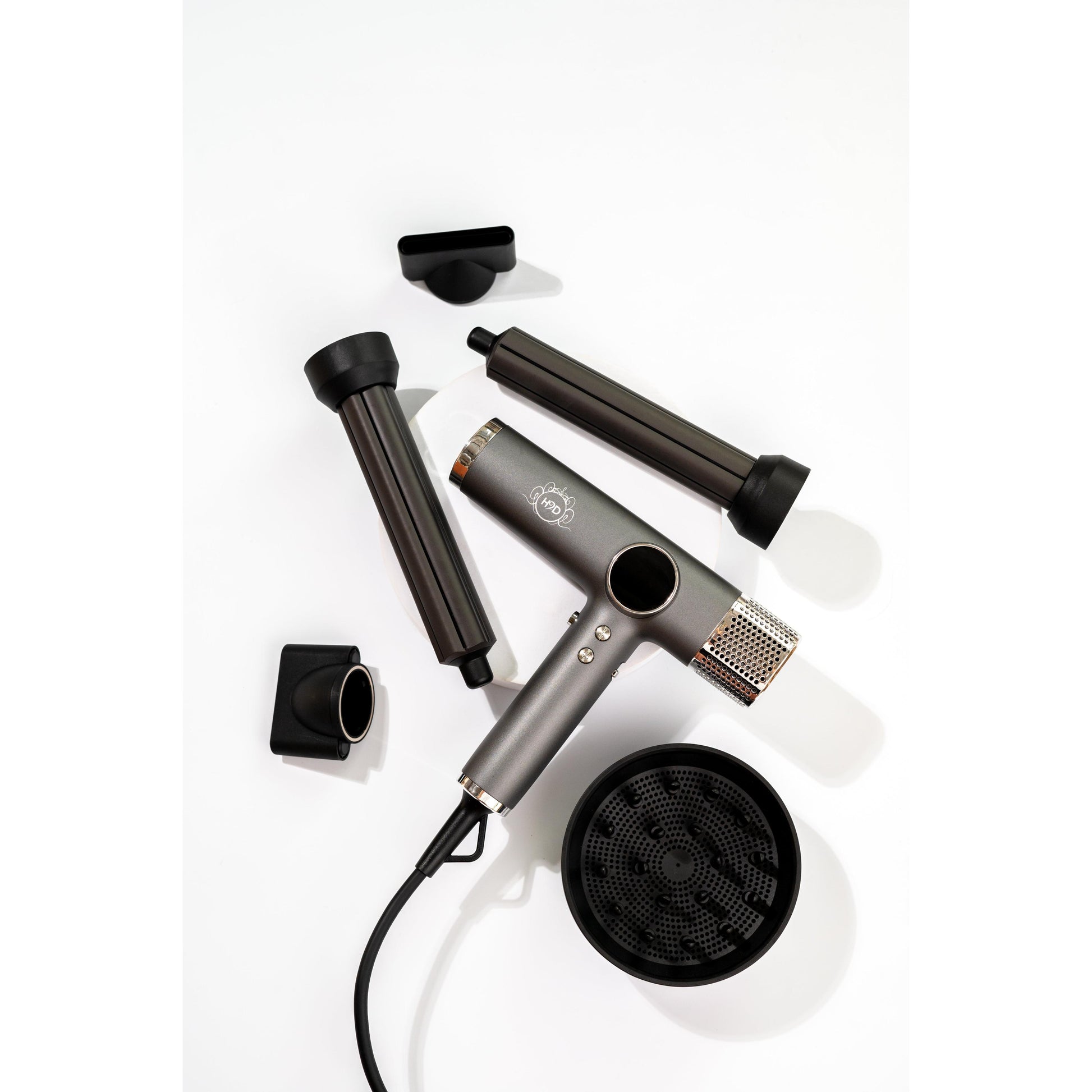 H2D Xtreme 4-in-1 Hair Dryer + Styler - Space Grey-Icon Haircare and beauty NZ-3