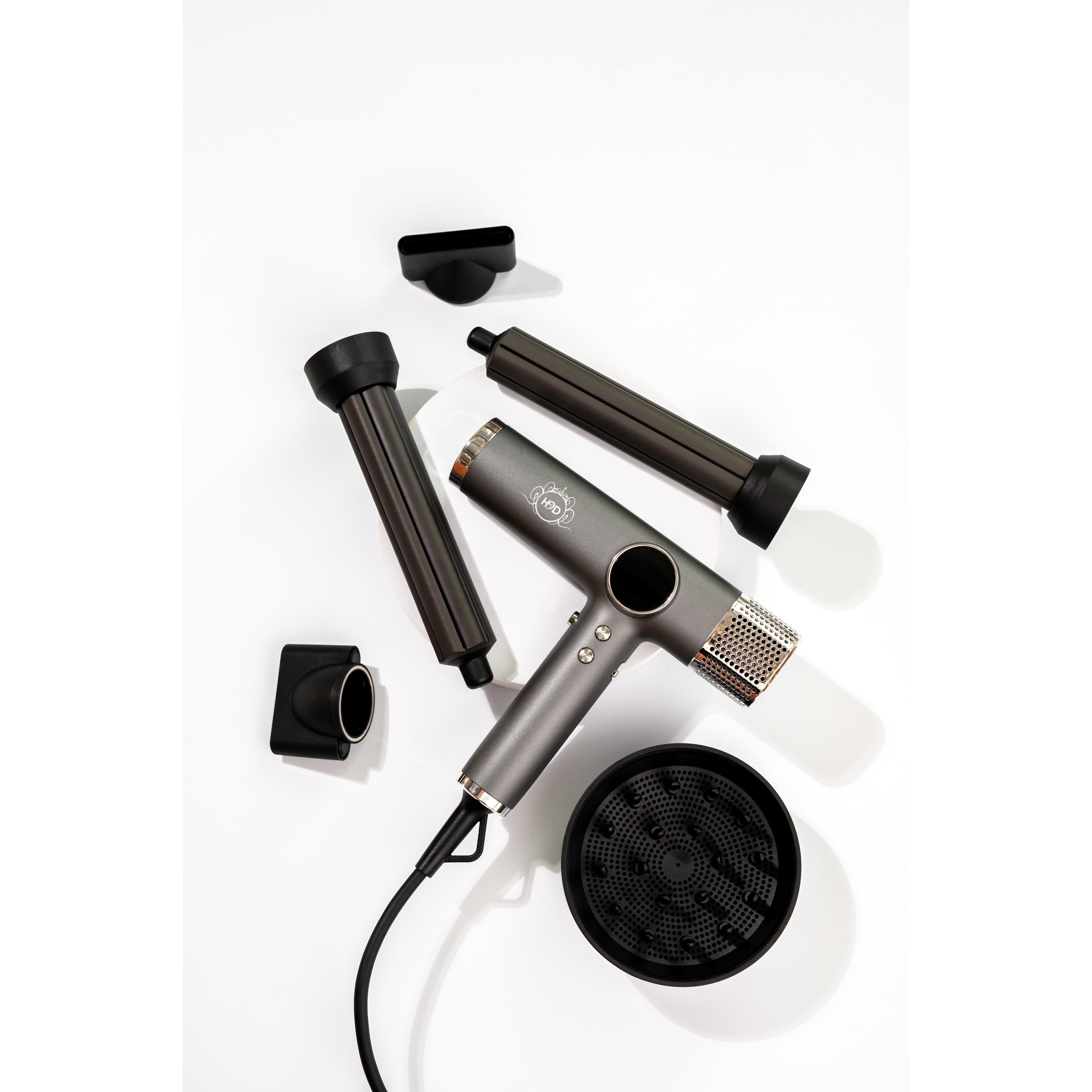 H2D Xtreme 4-in-1 Hair Dryer + Styler - Space Grey-Icon Haircare and beauty NZ-3
