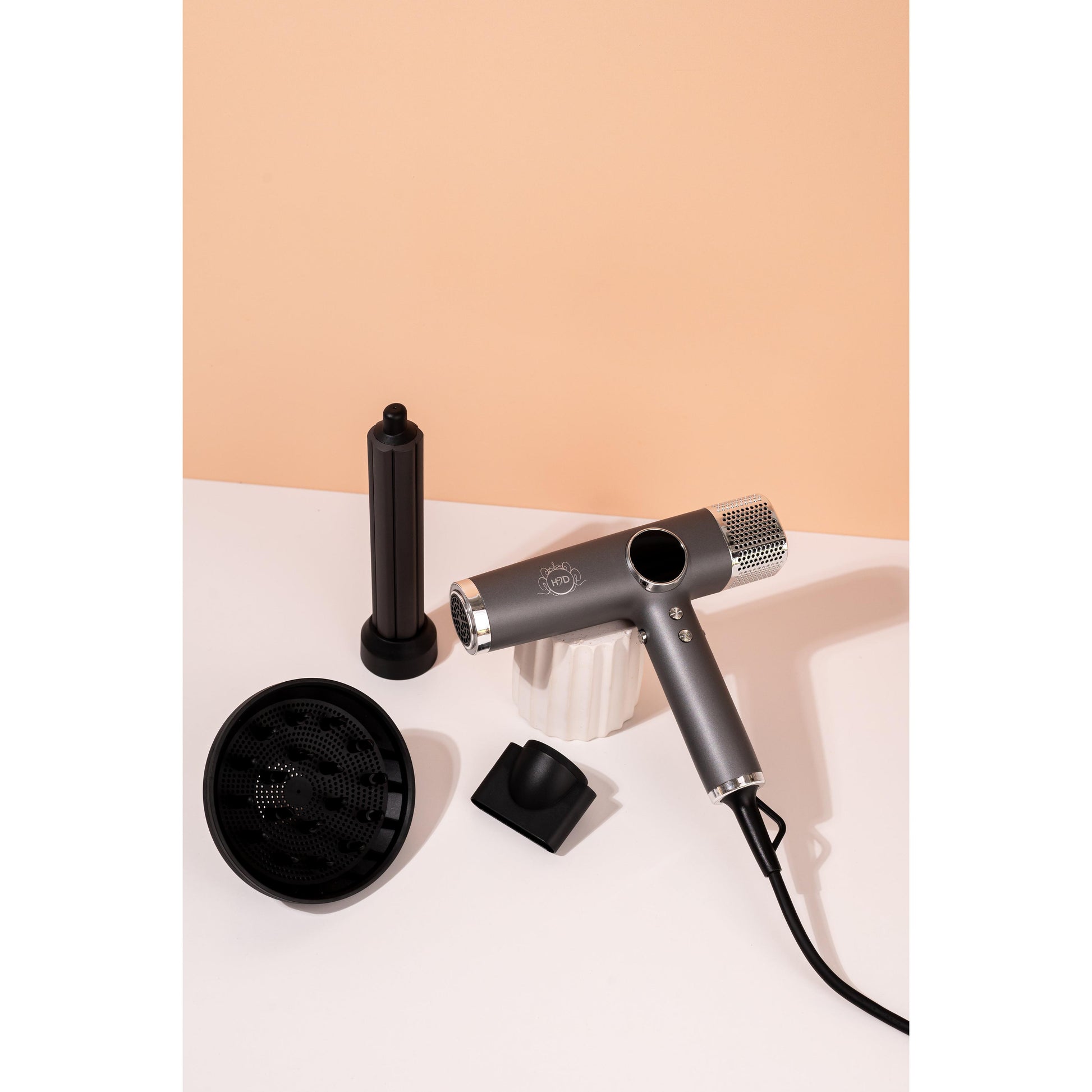 H2D Xtreme 4-in-1 Hair Dryer + Styler - Space Grey-Icon Haircare and beauty NZ-4