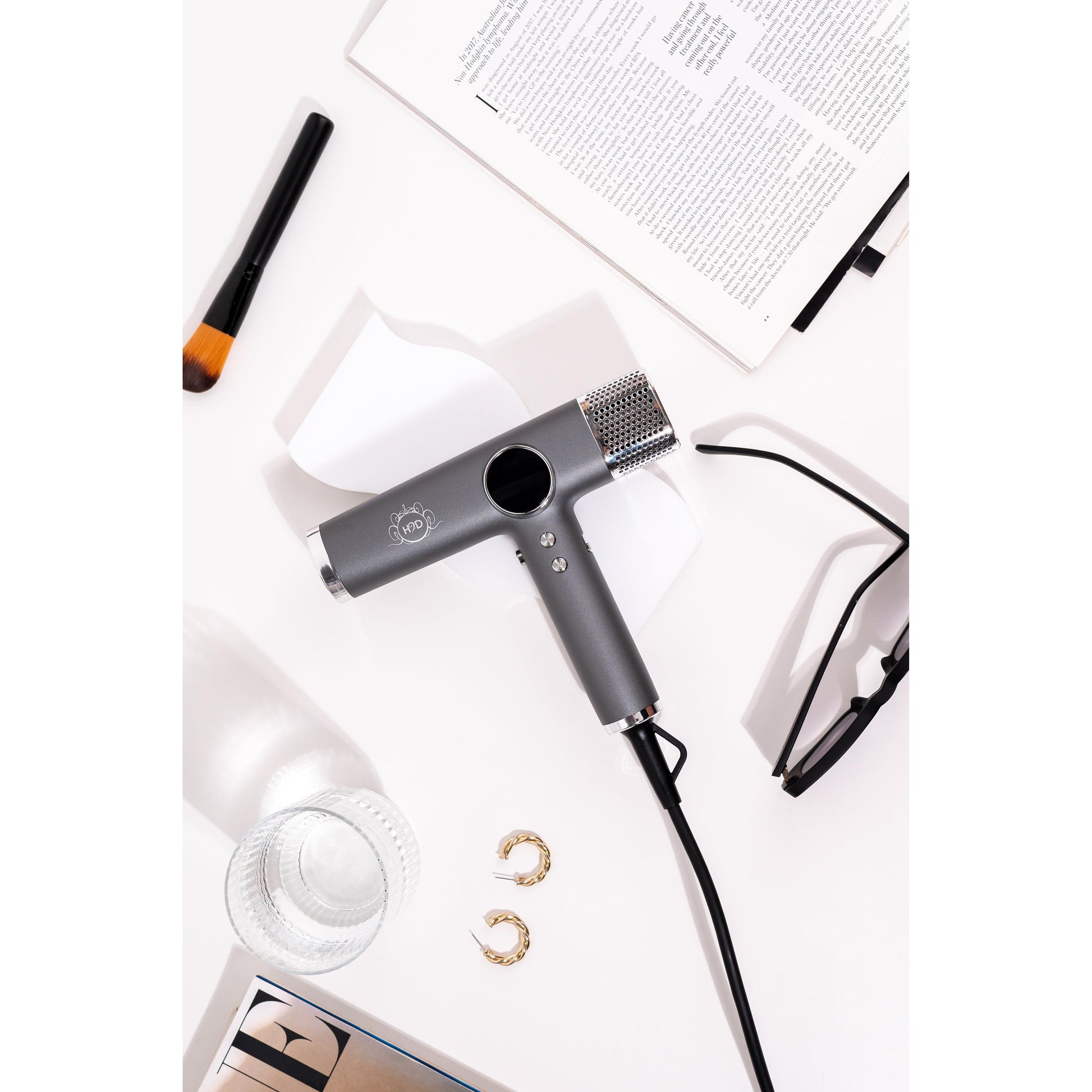 H2D Xtreme 4-in-1 Hair Dryer + Styler - Space Grey-Icon Haircare and beauty NZ-5