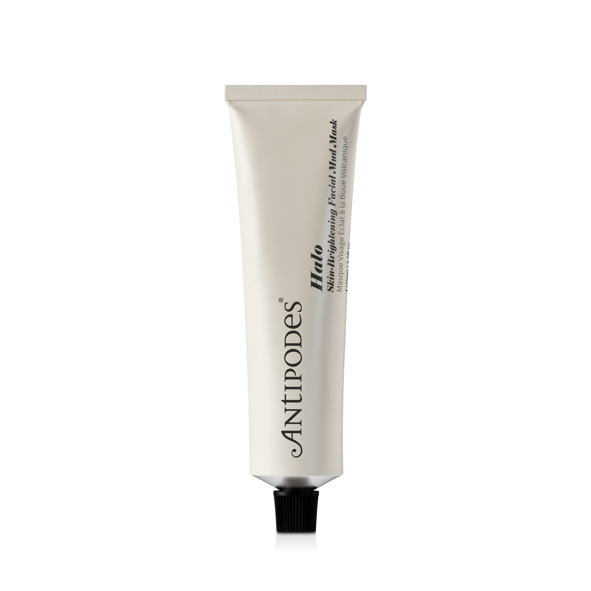 Antipodes Halo Skin-Brightening Facial Mud Mask 75ml on transparent background