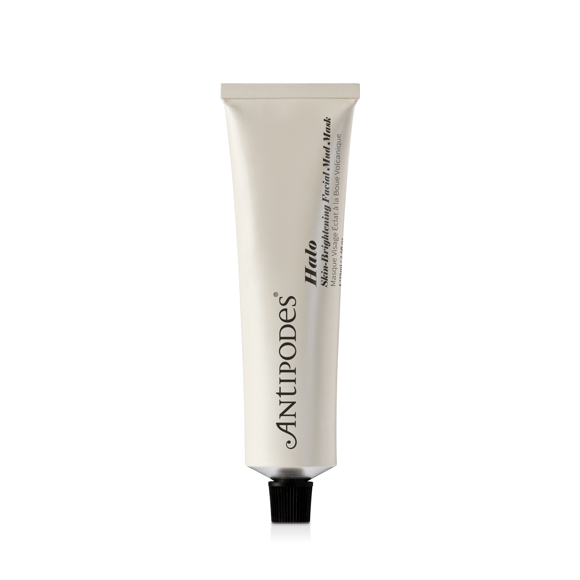 Antipodes Halo Skin-Brightening Facial Mud Mask 75ml on transparent background