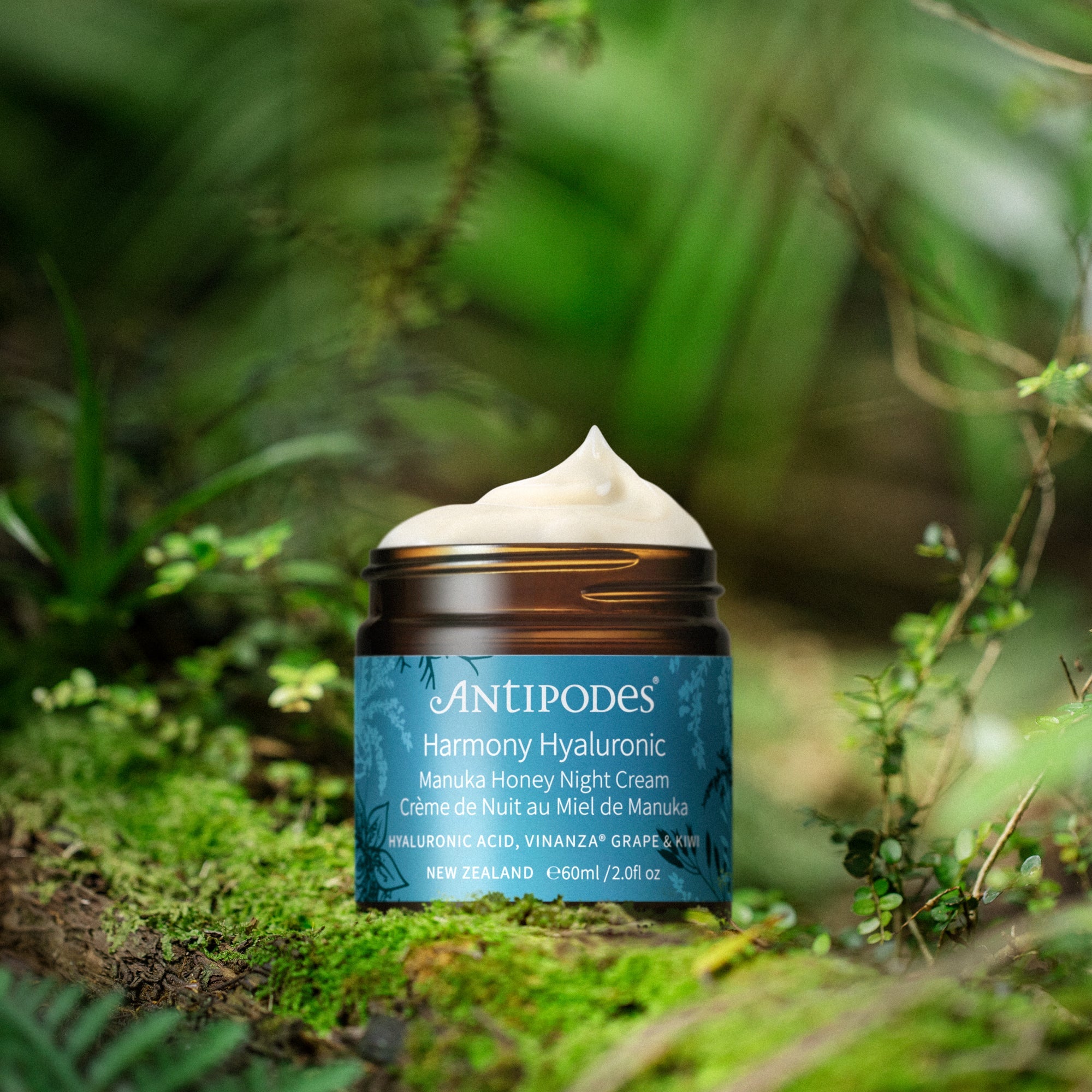Antipodes Harmony Hyaluronic Manuka Honey Night Cream 60ml jar