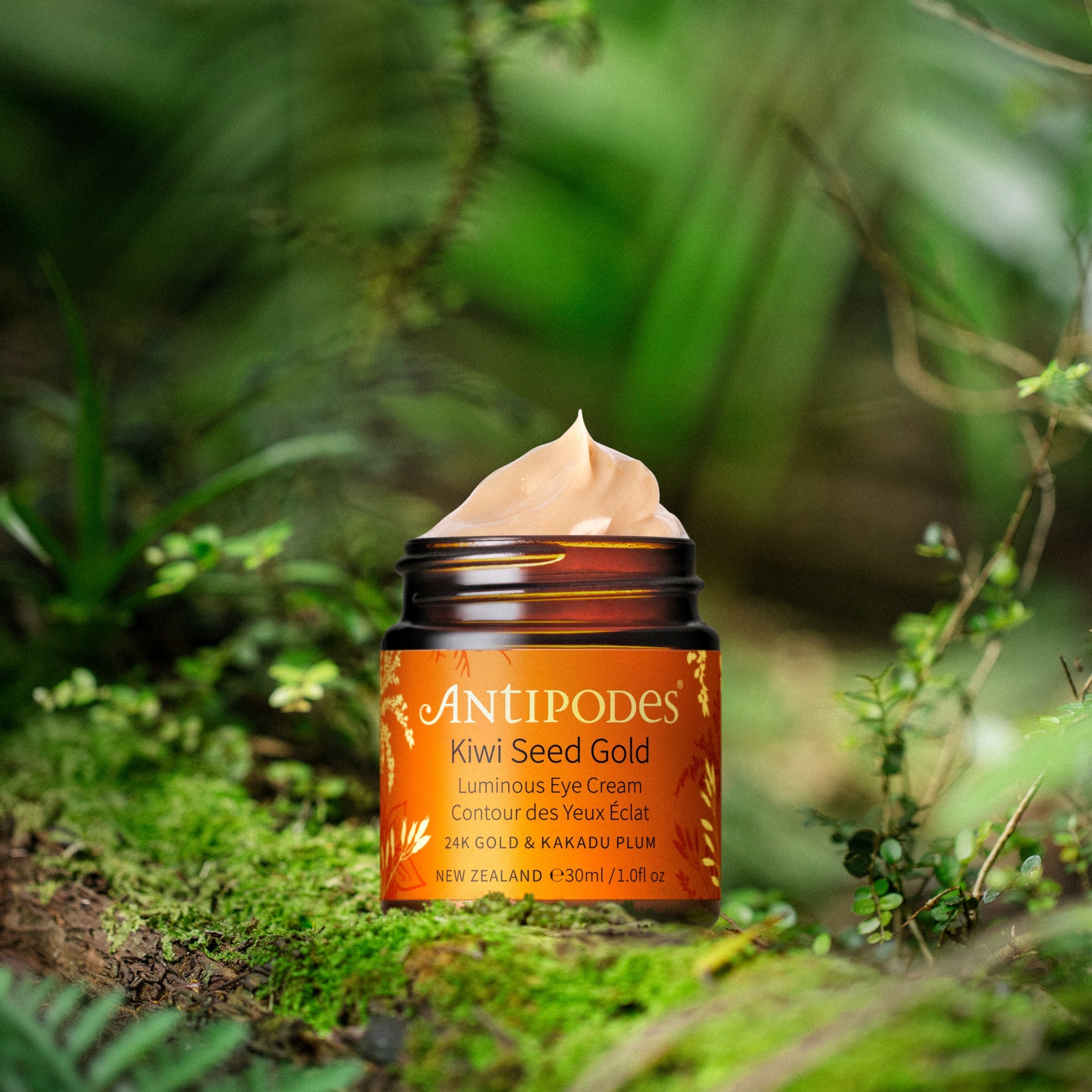 Antipodes Kiwi Seed Gold Luminous Eye Cream 30ml jar