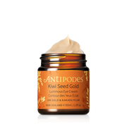 Antipodes Kiwi Seed Gold Luminous Eye Cream 30ml on transparent background