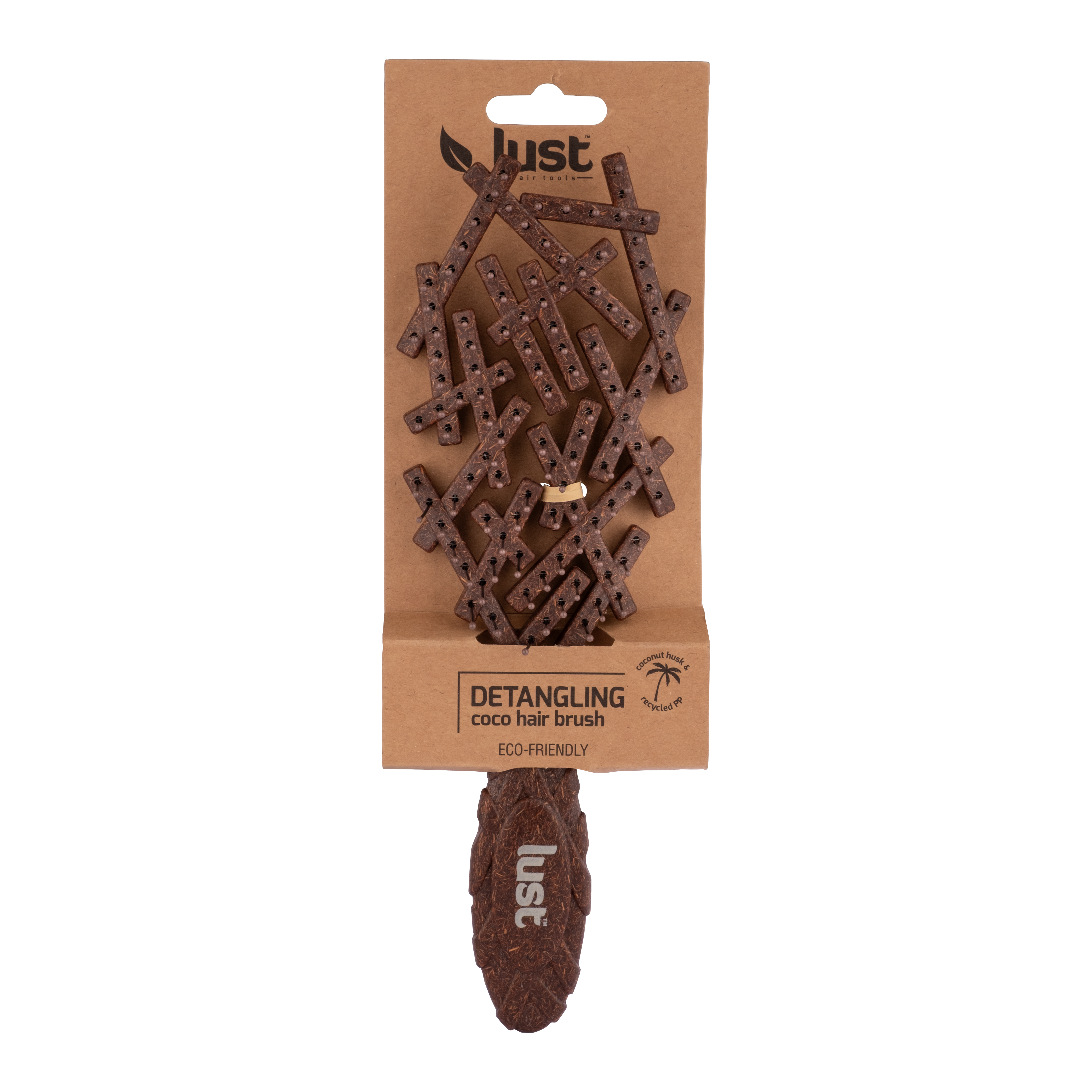 Lust Haircare Detangling Coco Hairbrush - Dark