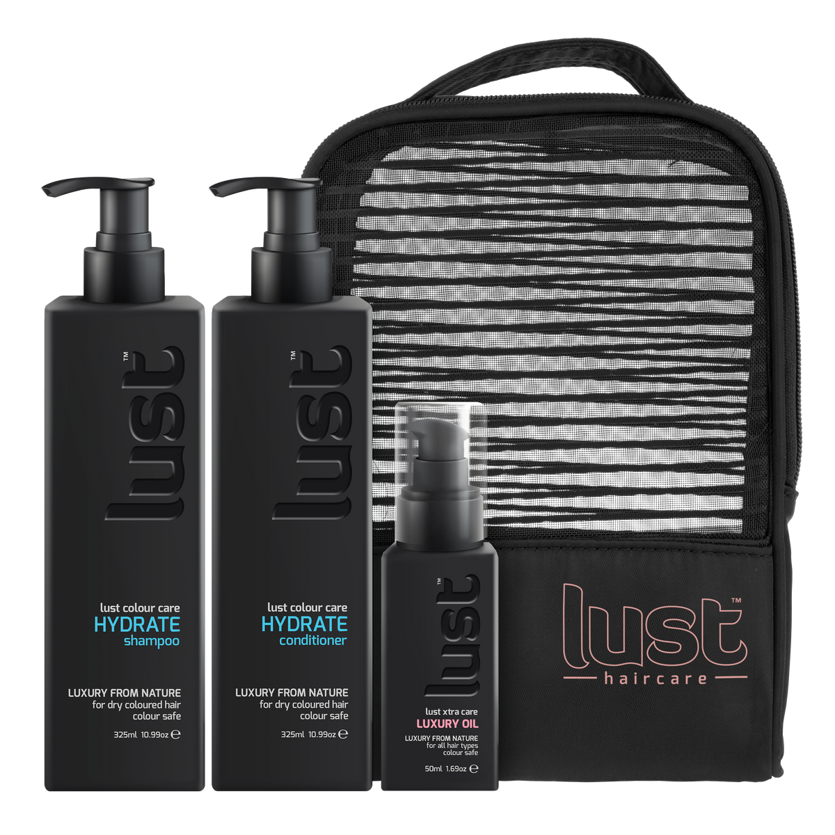 Lust Haircare Hydrate & Luxury Oil Gift Pack