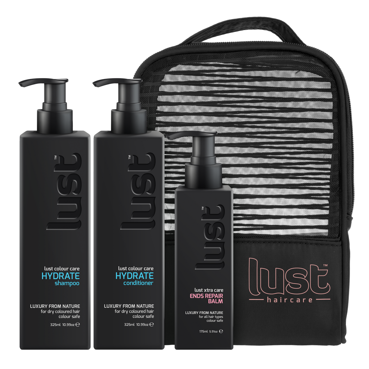 Lust haircare Hydrate & Ends Repair Gift Pack