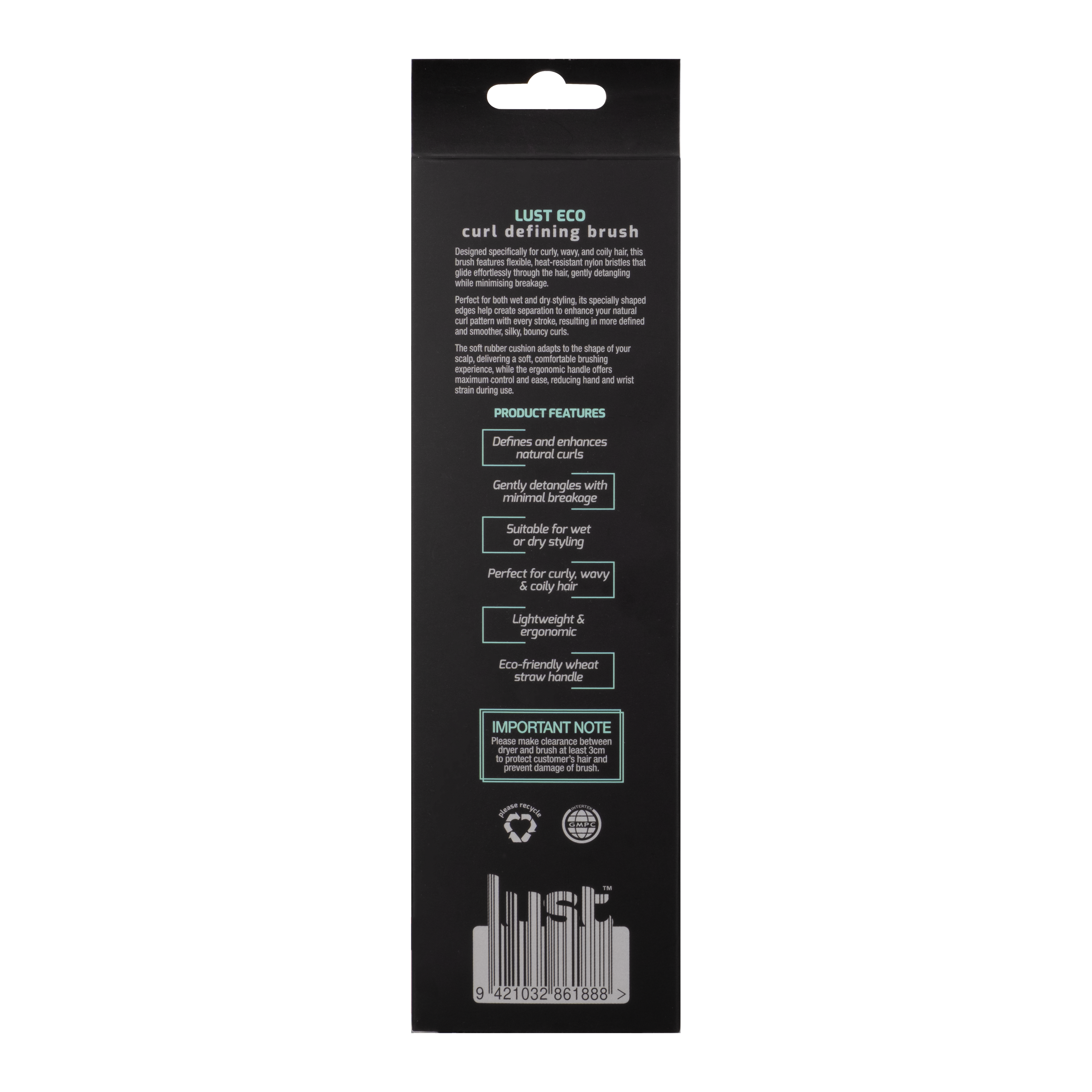 Lust Haircare Eco Curl Defining Hairbrush-Icon Haircare & Beauty NZ-6
