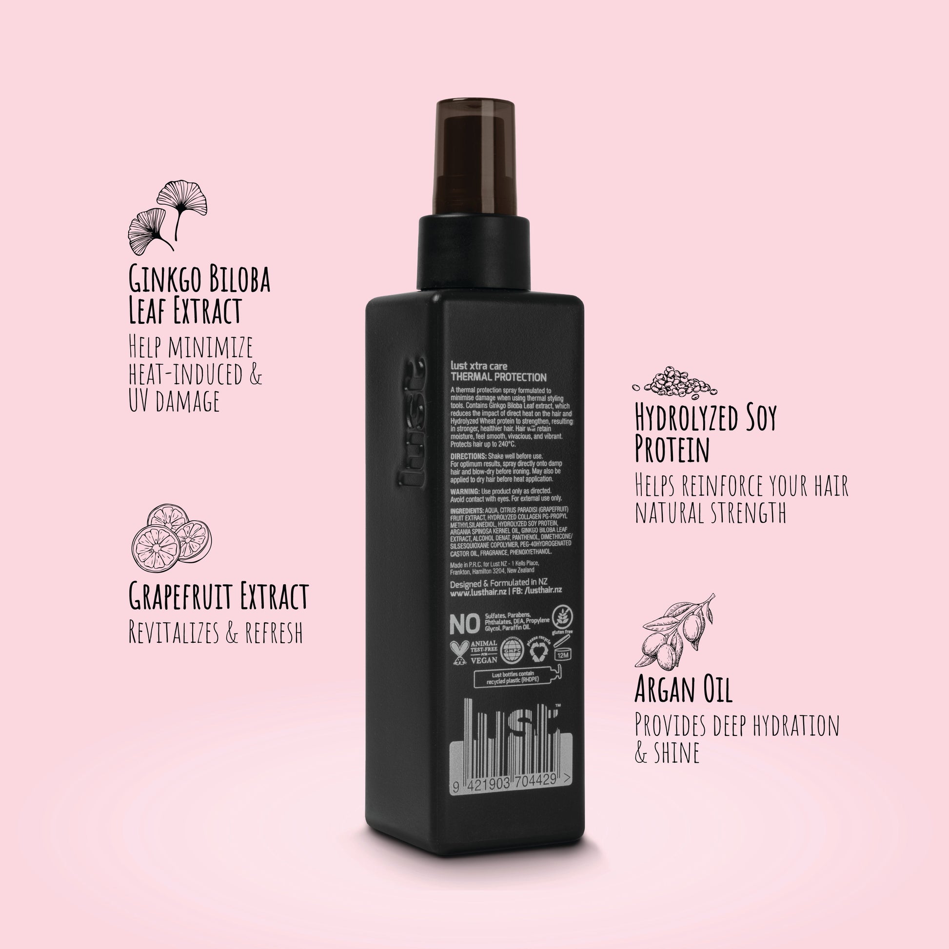 Lust Haircare Thermal Protection Spray-Icon Haircare & Beauty NZ-5