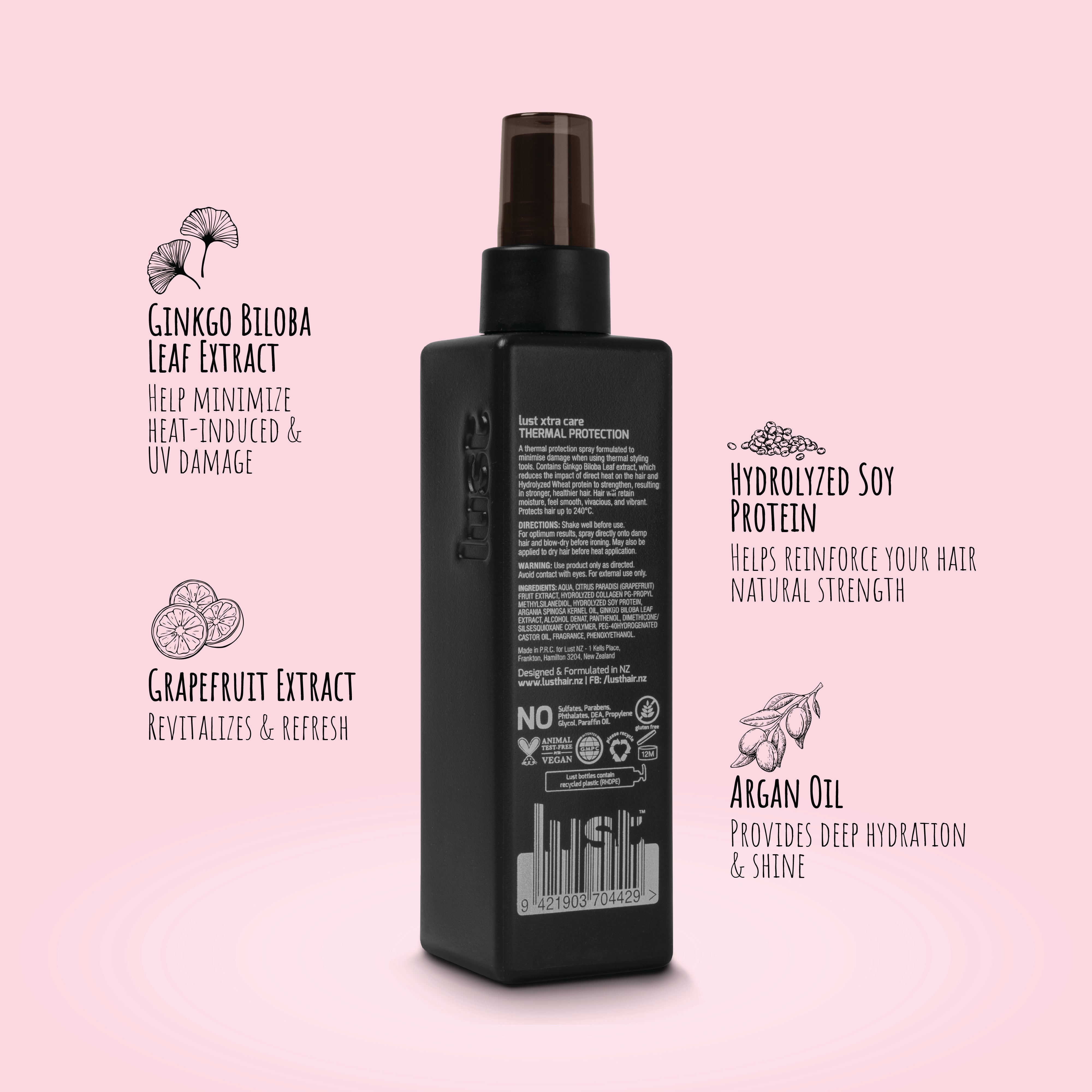 Lust Haircare Thermal Protection Spray-Icon Haircare & Beauty NZ-5