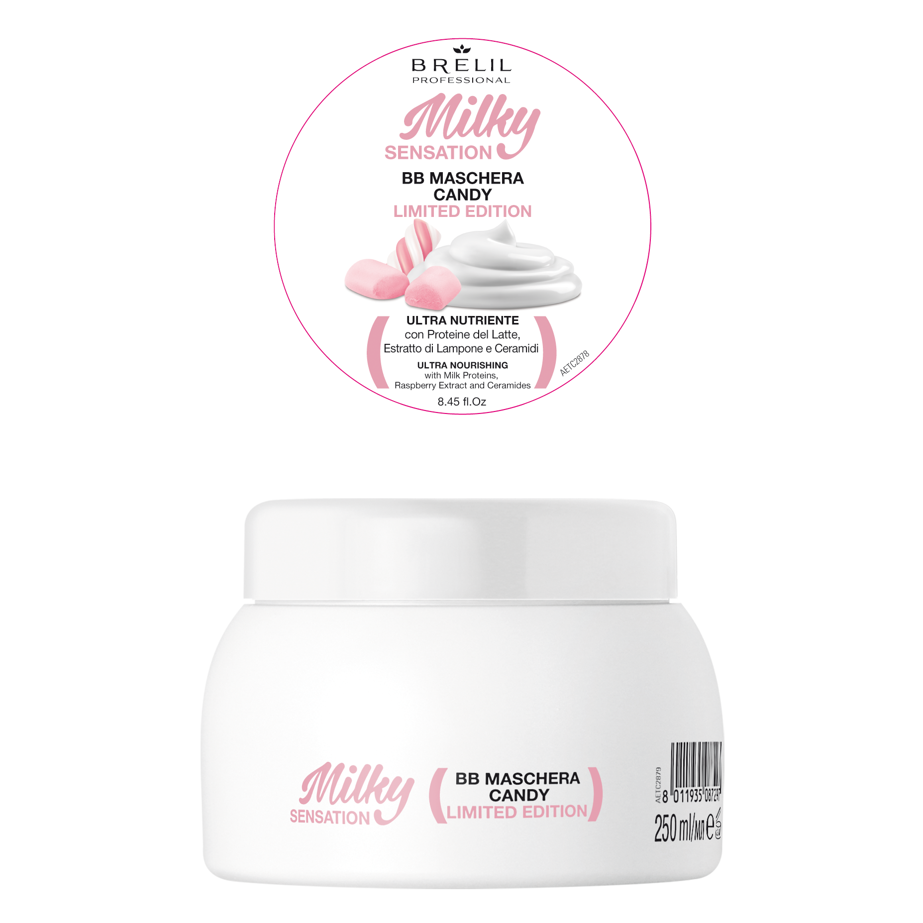 Brelil Milky Sensation BB Hair Mask - Candy Limited Edition-Icon Haircare and beauty NZ-4
