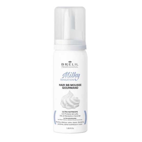 Brelil Milky Sensation BB Hair Mousse Gourmand 50mL-Icon Haircare and beauty NZ-1