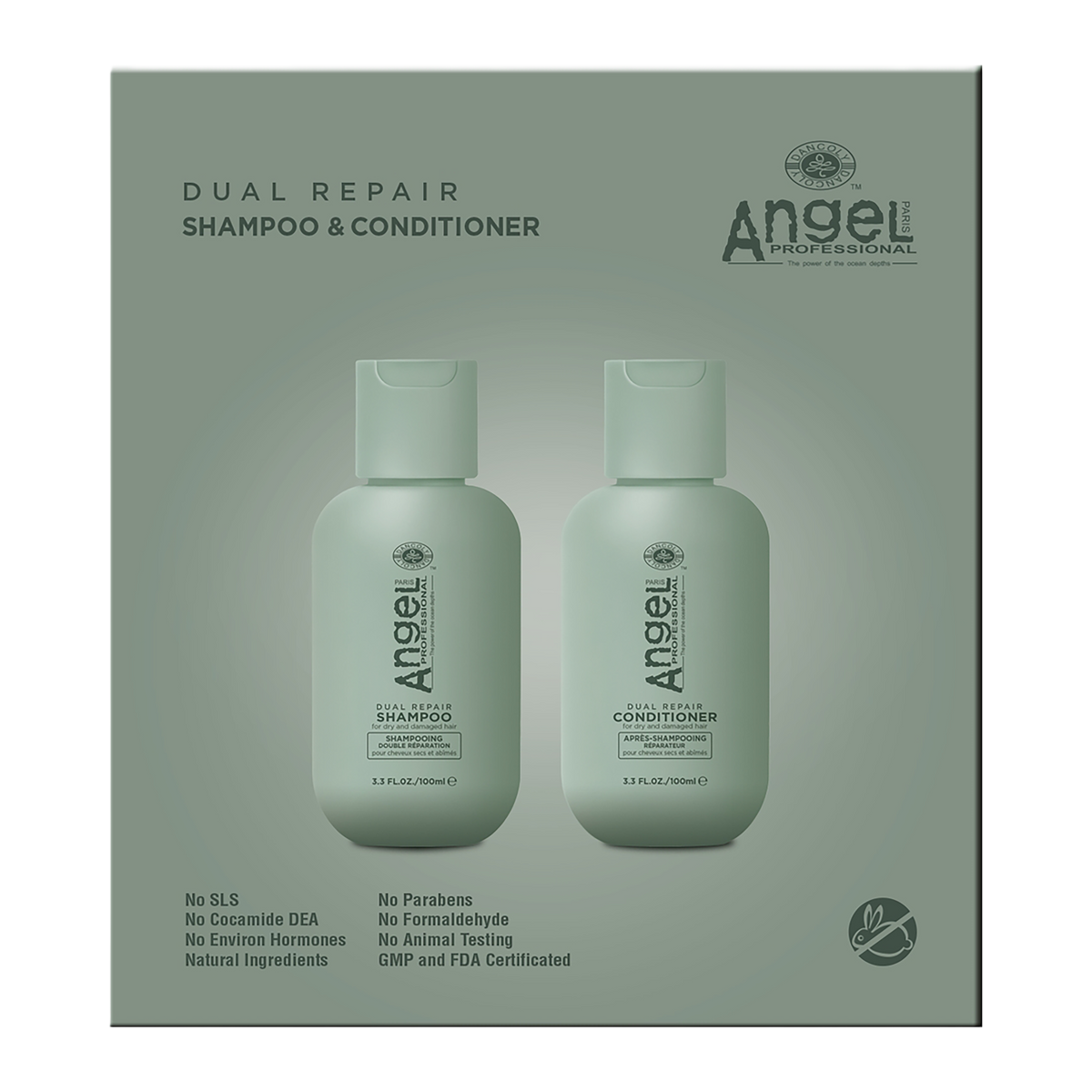 Angel Professional Deep Sea Dual Repair Duo Travel 100ml x2