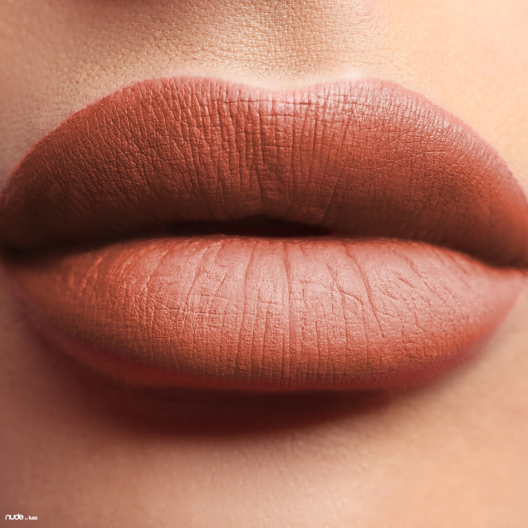 Pinky brown lipstick from Nude by Lust-Icon Haircare and Beauty-2