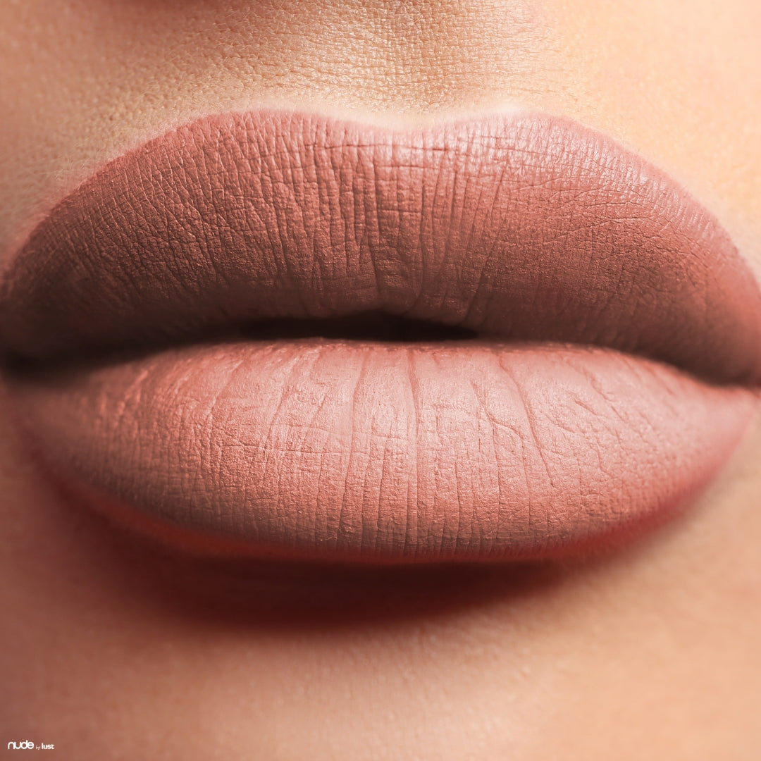Beige pink nude lipstick from Nude by Lust-Icon Haircare and Beauty-2