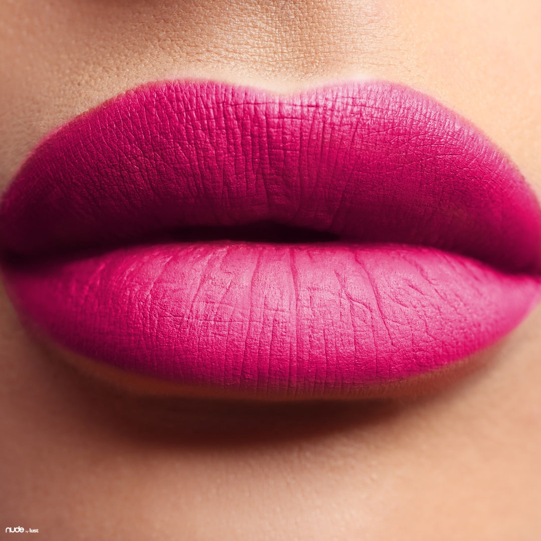 fuschia lipstick from Nude by Lust-Icon Haircare and Beauty-2