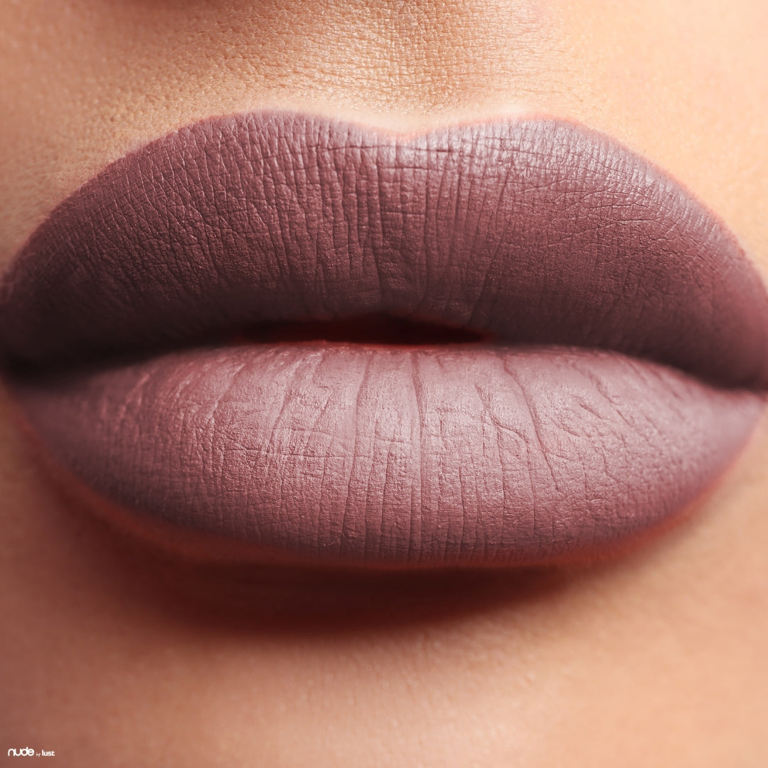 Pale mauve lipstick from Nude by Lust-Icon Haircare and Beauty-2